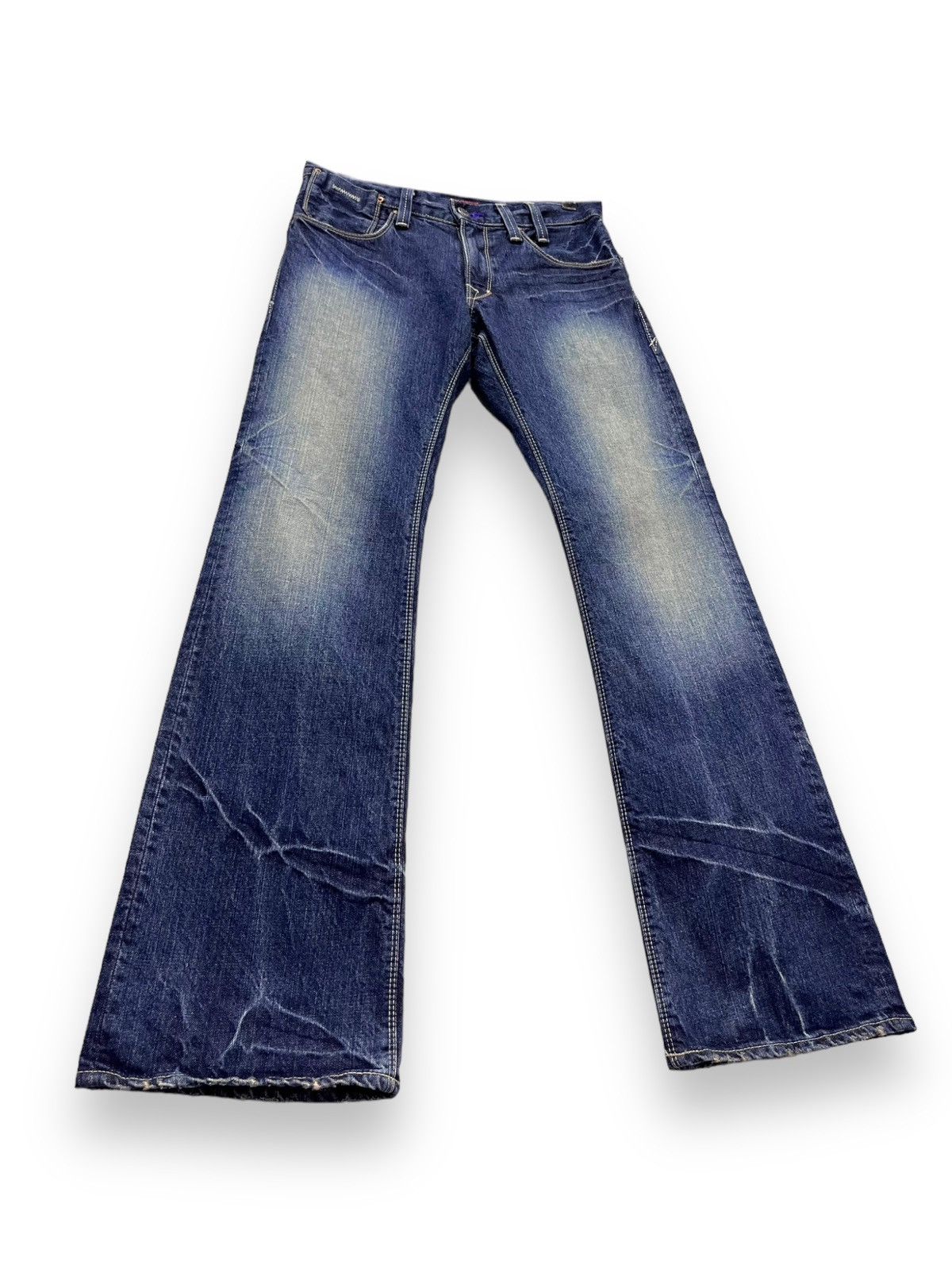 Japan Blue 🇯🇵MADE IN NIPPON! BLAST Whiskers Modern Vintage Punk Flare Size US 30 / EU 46 - 3 Thumbnail