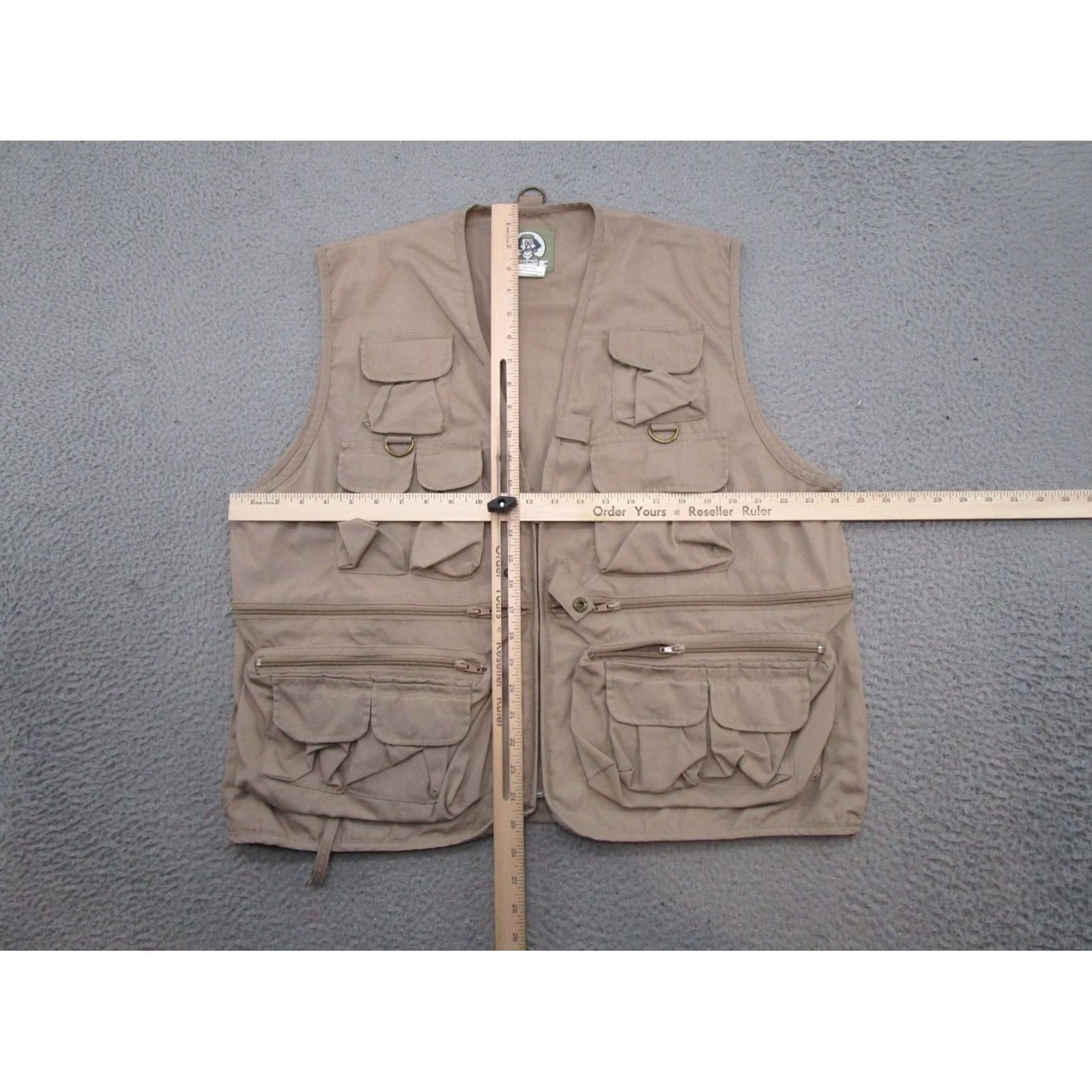 Vintage Uncle Milty Vest Men Size L Beige Khaki Tan Multi-Pocket Fly Fishing Hunting Fish Game Bag Size US L / EU 52-54 / 3 - 3 Thumbnail