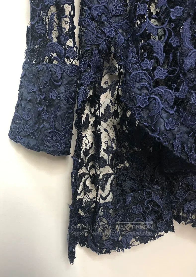 Alaia Alaia All Lace Long Shirt Jacket Size XS / US 0-2 / IT 36-38 - 7 Thumbnail