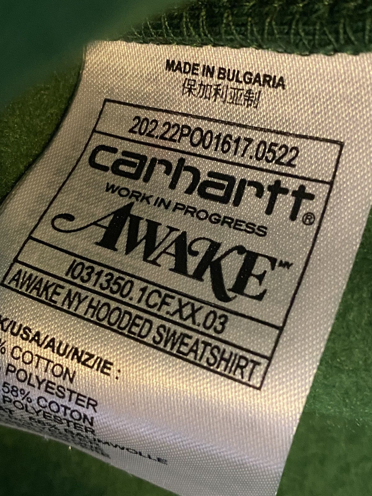 Carhartt Wip Carhartt WIP x Awake NY sweatshirt size L new Size US L / EU 52-54 / 3 - 3 Thumbnail