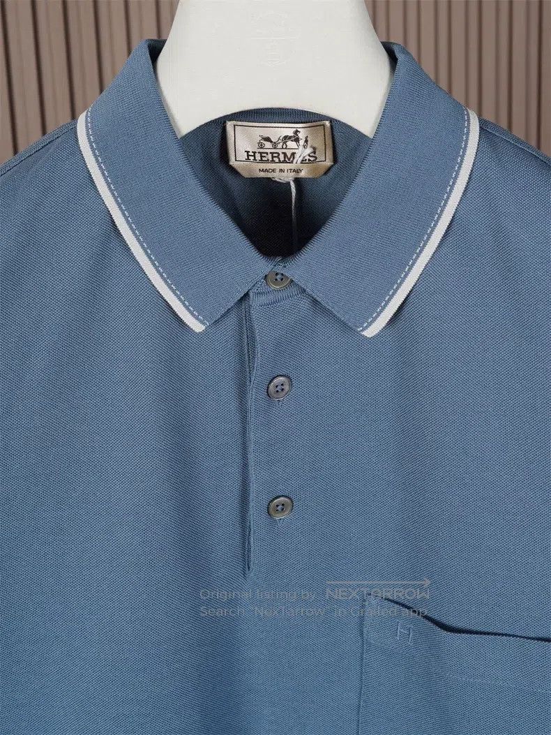 Hermes Hermes Lightweight Short Sleeve Polo Size US L / EU 52-54 / 3 - 2 Thumbnail