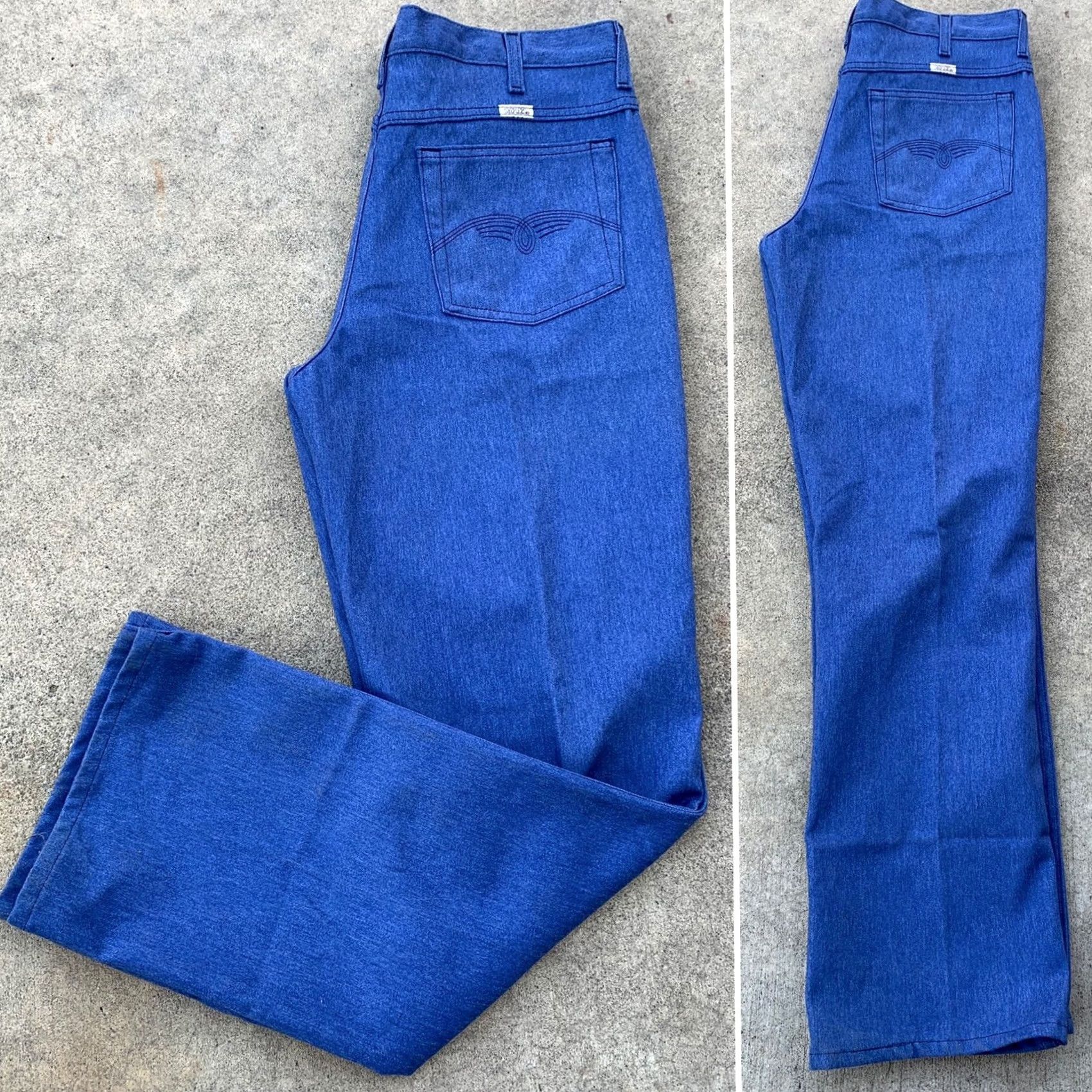 Vintage VINTAGE Sheplers Jeans Pants Western Cowboy Style 014070-82 Size 38 Cut 1951 37” Waist Blue Rockabilly Mens Jeans Size US 37 - 5 Thumbnail