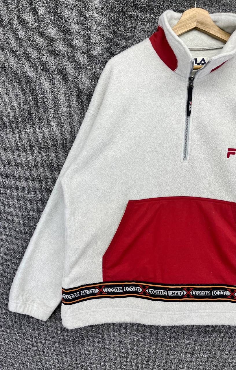 Fila Vintage Fila Extreme Team Deep Pile Fleece Sweatshirt Size US L / EU 52-54 / 3 - 3 Thumbnail