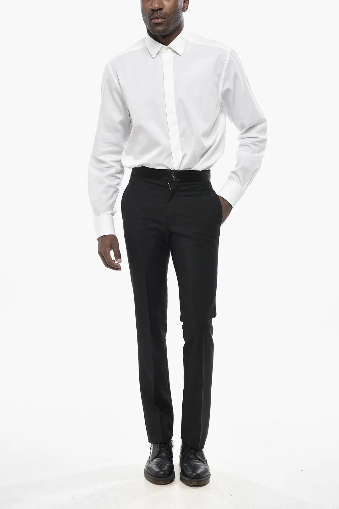 Givenchy og1mm0326 Mohair-Blend Pant in Black Size US 30 / EU 46 - 4 Thumbnail
