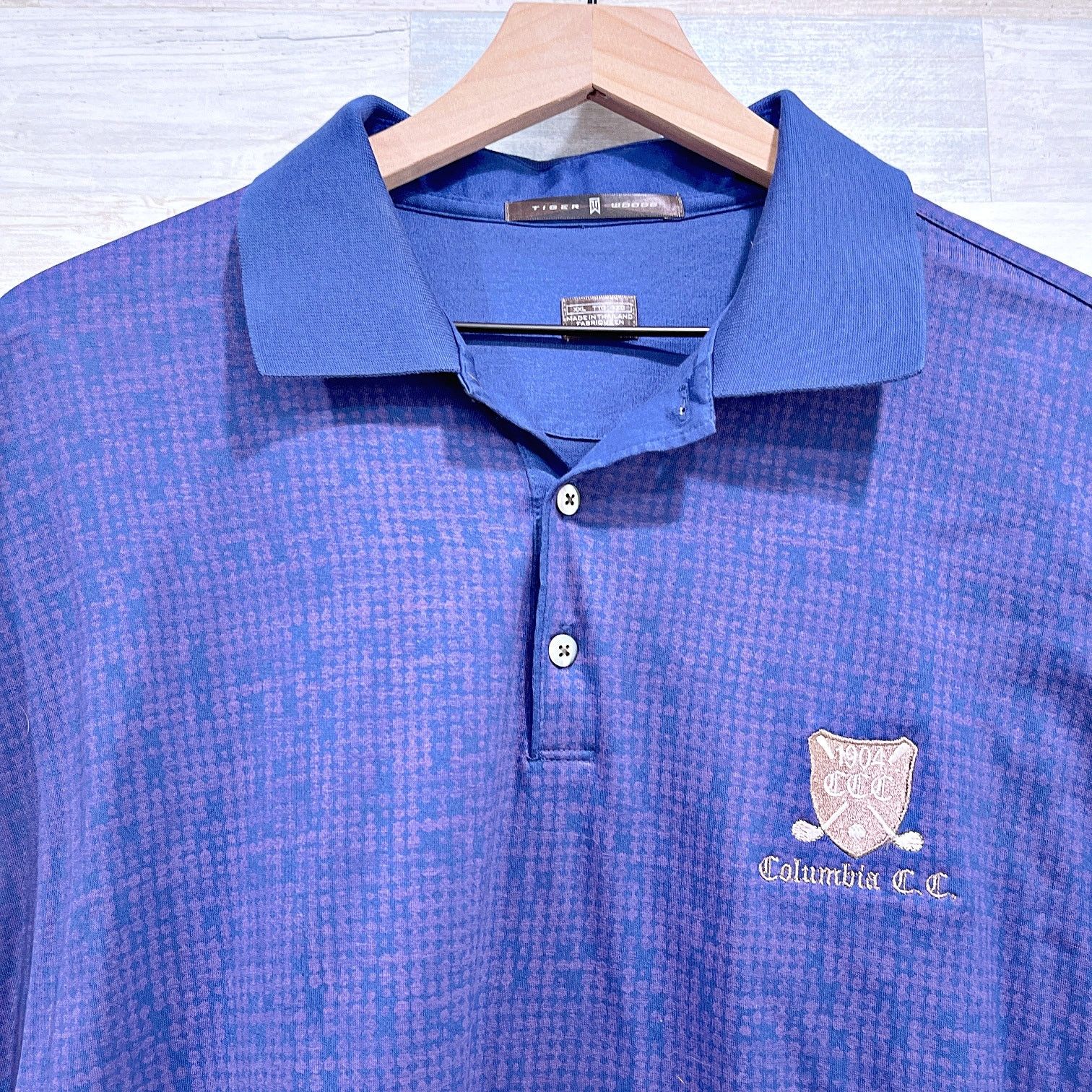 Nike Tiger Woods Nike Golf Polo Shirt Blue Country Club Mens XXL Size US XXL / EU 58 / 5 - 2 Thumbnail