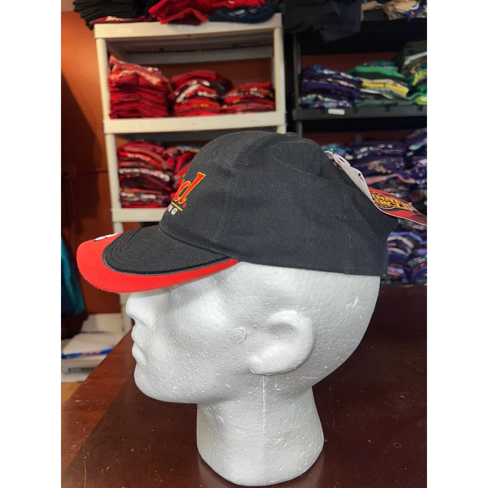 NASCAR Vintage Dale Jr Hat Nascar Bud Racing Black #8 Cap 2001 Size ONE SIZE - 3 Thumbnail