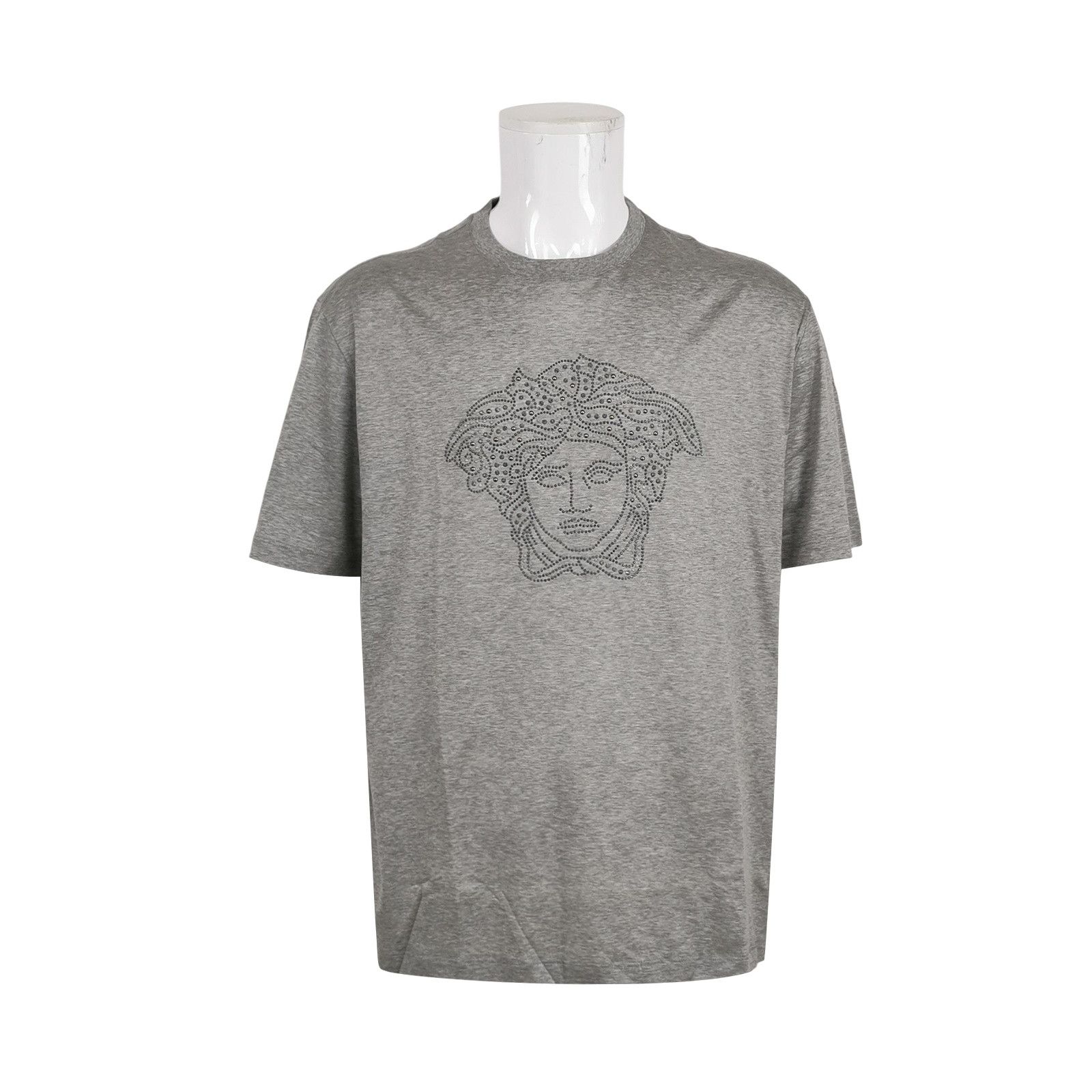 Versace Versace Medusa Head Studded Gray T-Shirt Size XXL Size US XXL / EU 58 / 5 - 1 Thumbnail