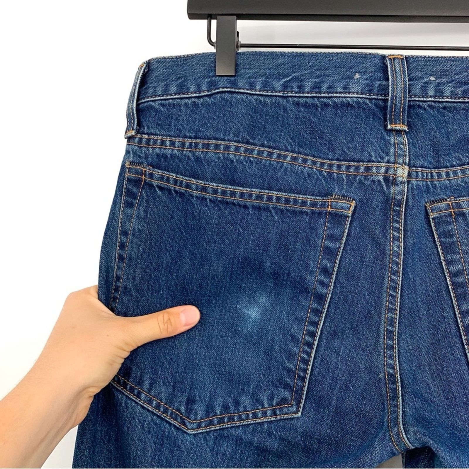 Helmut Lang HELMUT LANG Unisex Low Rise Slim Leg Jean Blue Denim 32M Size US 32 / EU 48 - 12 Thumbnail
