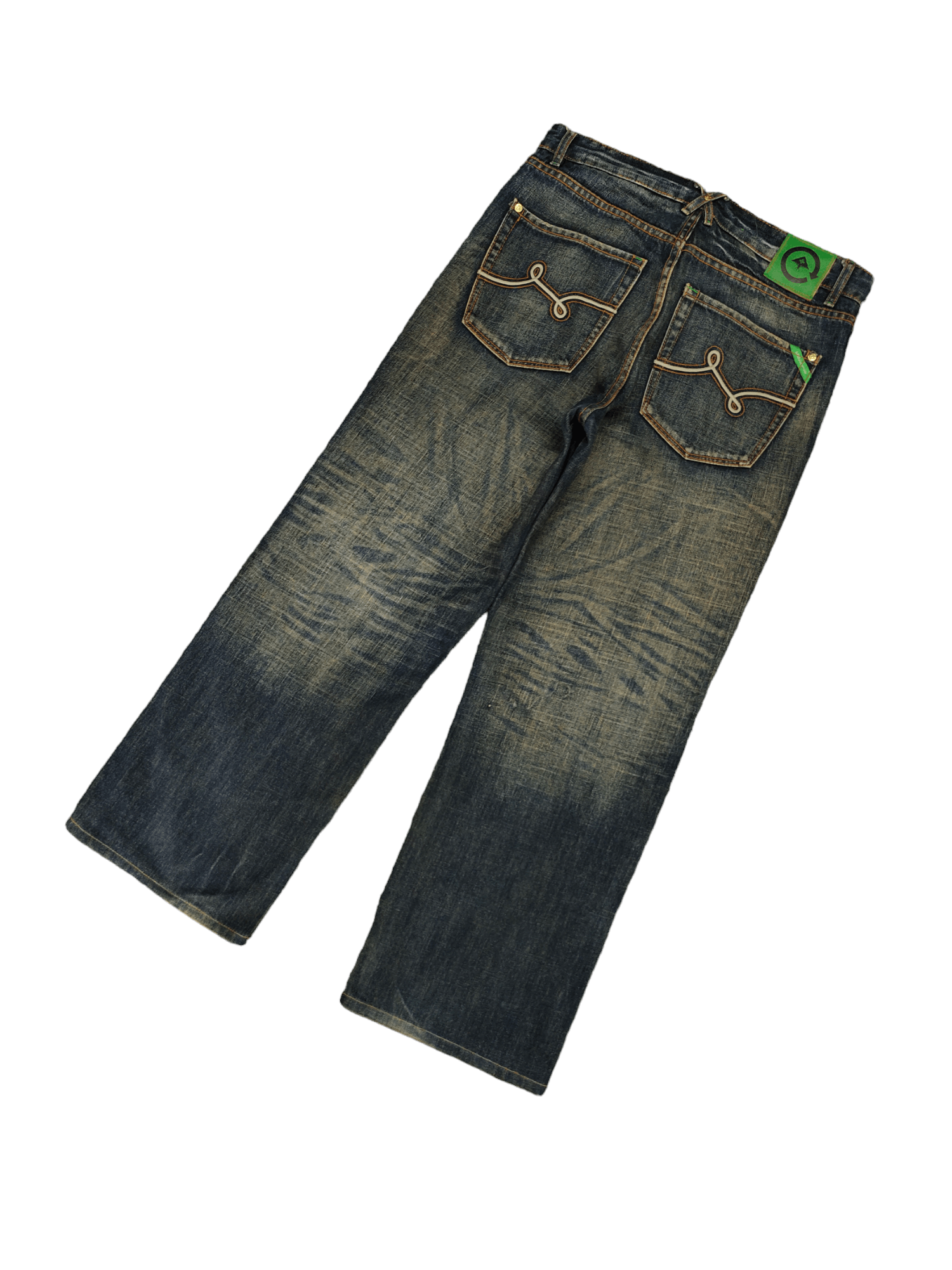 LRG Lrg Clawmark Stone Wash Wide Leg Denim 90s Jnco Baggy Jeans Size US 34 / EU 50 - 1 Thumbnail