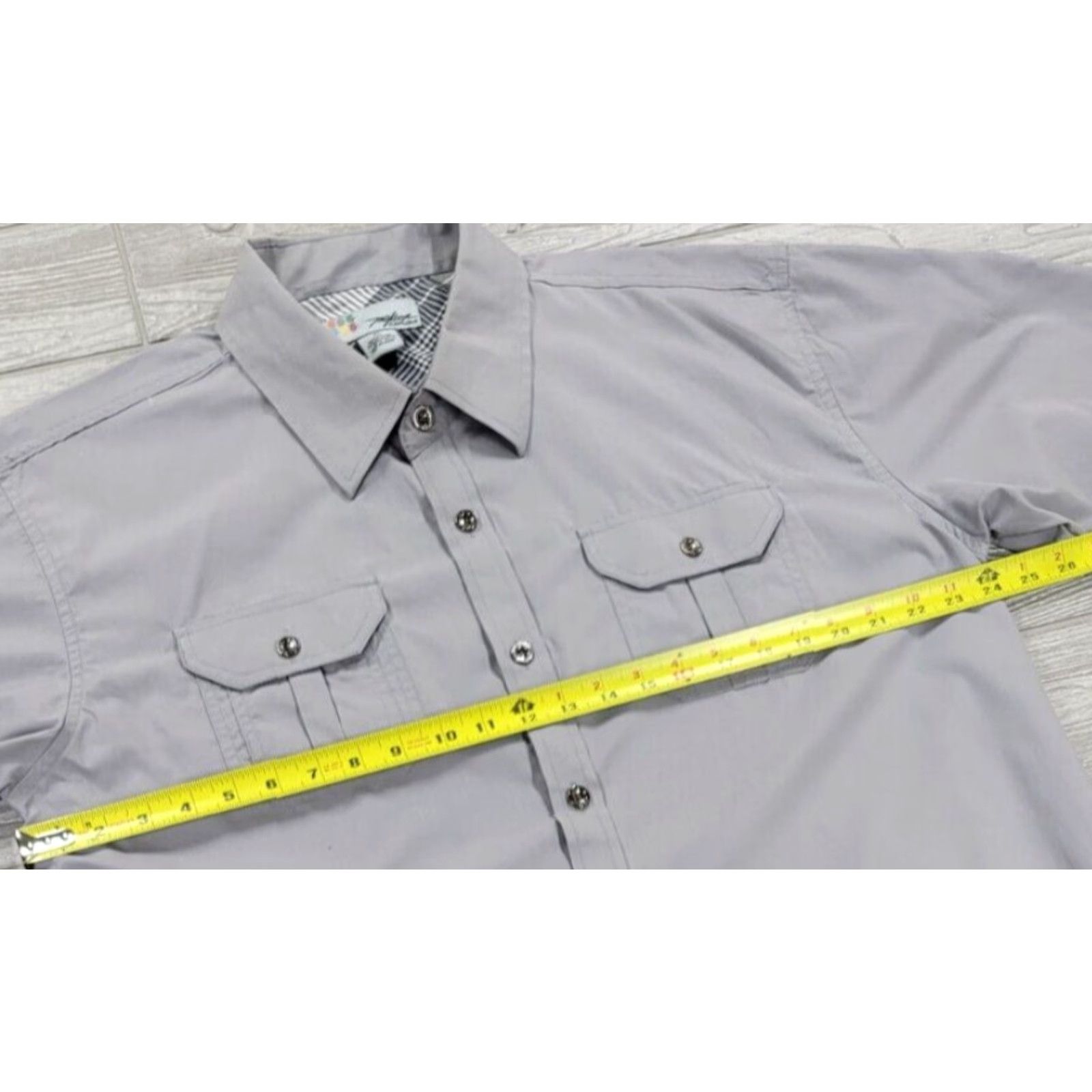 Vintage Miskeen Button Up Shirt Mens XL Gray Short Sleeve Workshirt Military Pockets Shirt Mens XL Gray Short Sleeve Button-Up Pockets Military Vintage No Size US XL / EU 56 / 4 - 7 Thumbnail