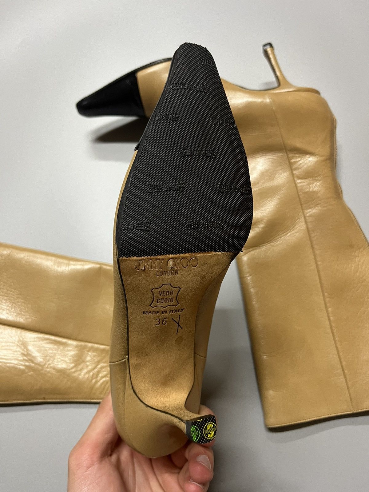 Jimmy Choo Black Jimmy Choo Zip Up High Heel Boots size 36 Size US 6 / IT 36 - 7 Thumbnail