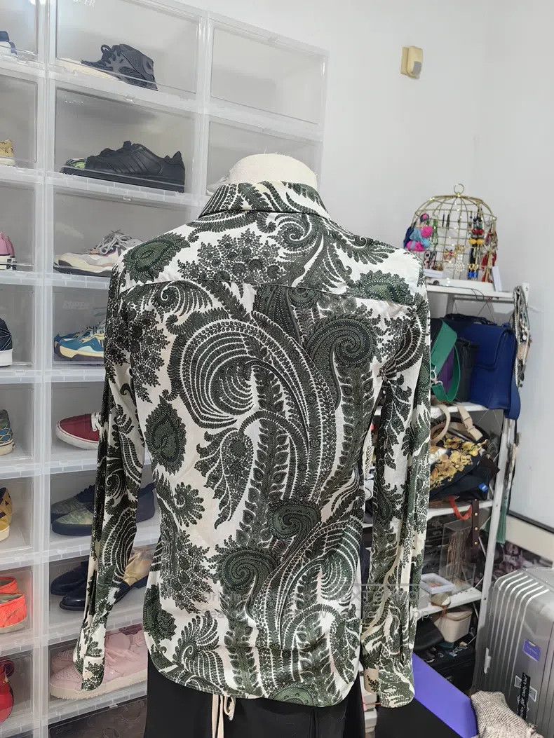 Givenchy Givenchy Mandarin Collar Floral Shirt Size XS / US 0-2 / IT 36-38 - 4 Thumbnail