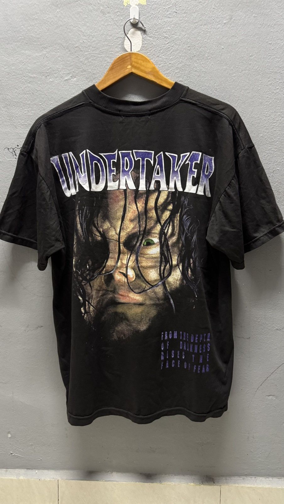 Vintage × WWF Vintage Bootleg UnderTaker Full print Size US XL / EU 56 / 4 - 5 Thumbnail
