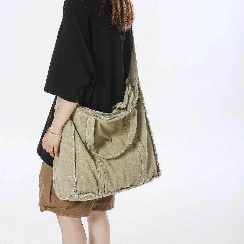 Japanese Brand Canvas Shoulder Bag Size ONE SIZE - 1 Thumbnail