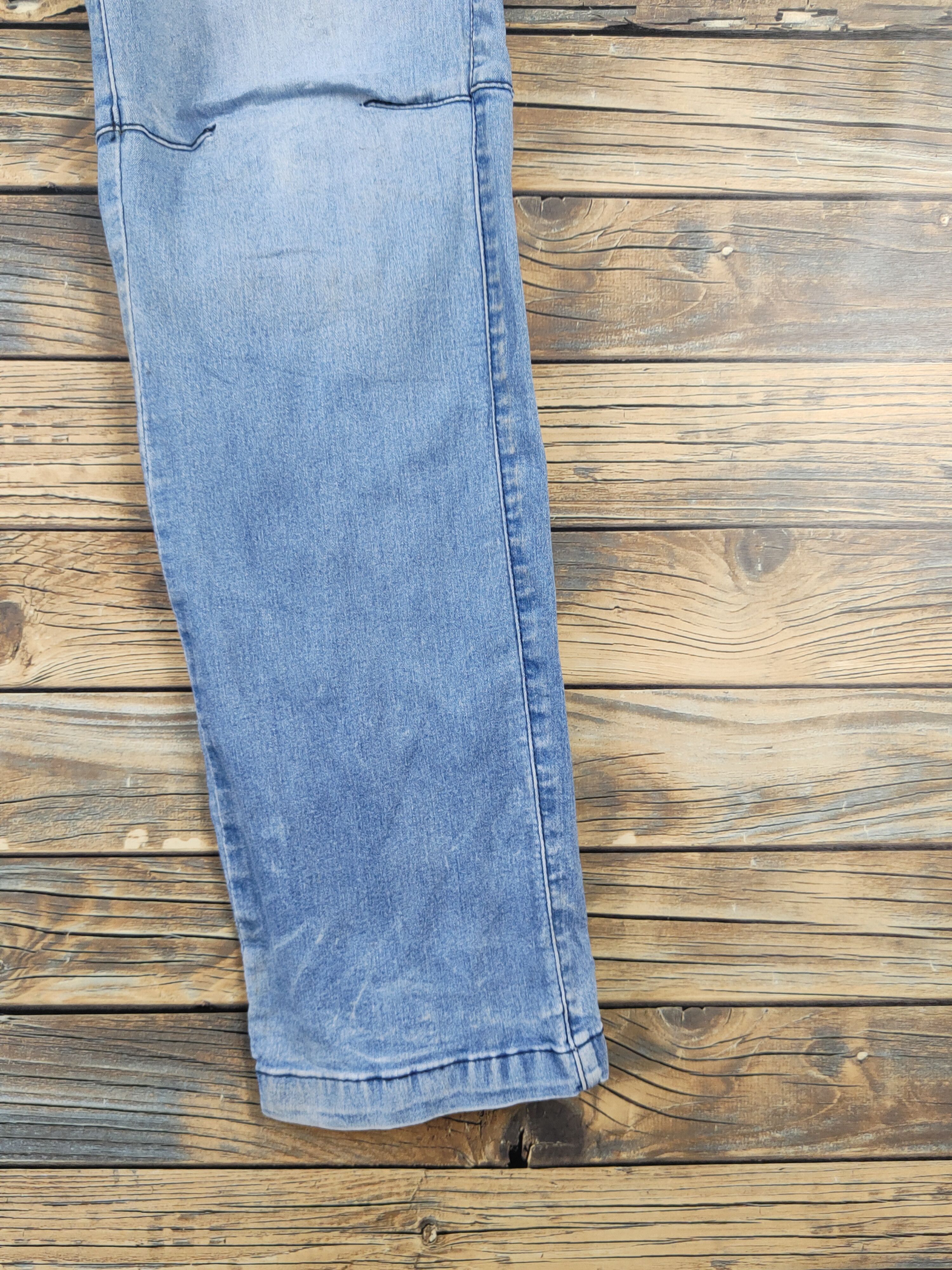 Japanese Brand FieldCore Blue Distressed Ripped cargo Jeans #W1965 Size US 32 / EU 48 - 6 Thumbnail