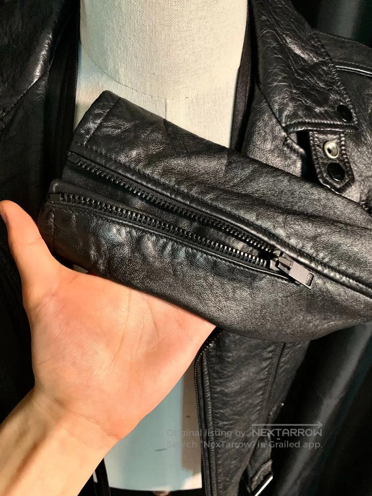 Saint Laurent Paris Saint Laurent 2016 A/W Leather Biker Jacket. Size XS / US 0-2 / IT 36-38 - 8 Thumbnail