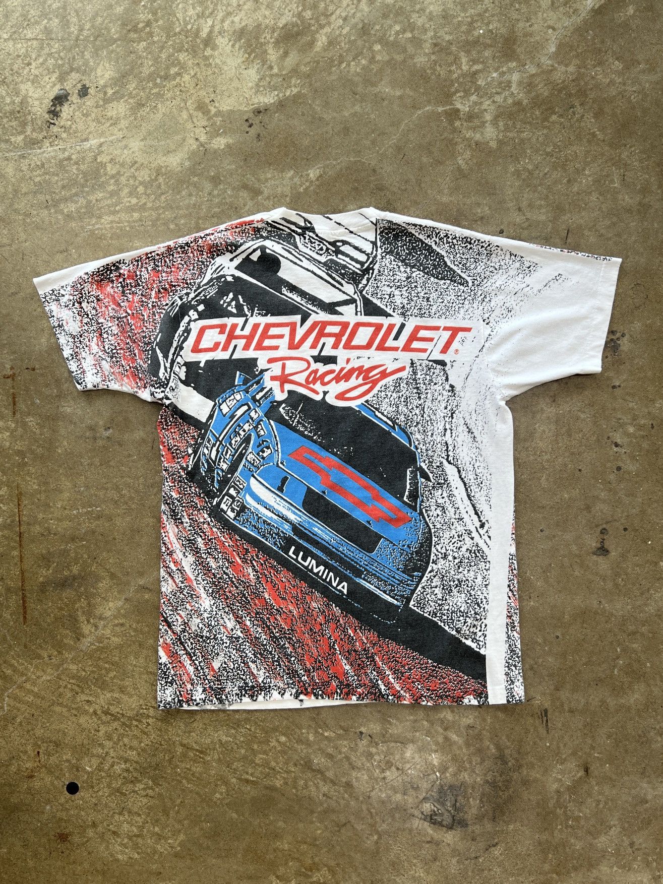NASCAR Vintage 90s Chevrolet Chevy Racing AOP Single Stitch Large Size US L / EU 52-54 / 3 - 5 Thumbnail