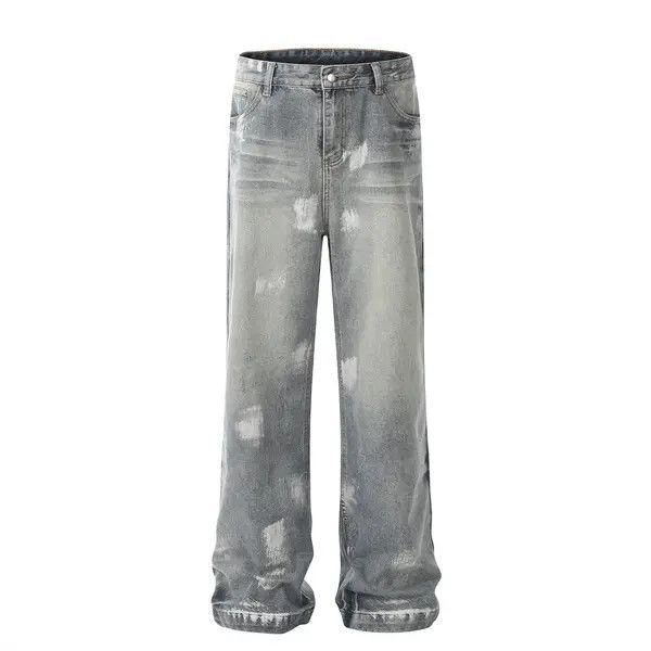 Japanese Brand Punk wash ink loose casual ripped jeans y2k Size US 32 / EU 48 - 7 Thumbnail