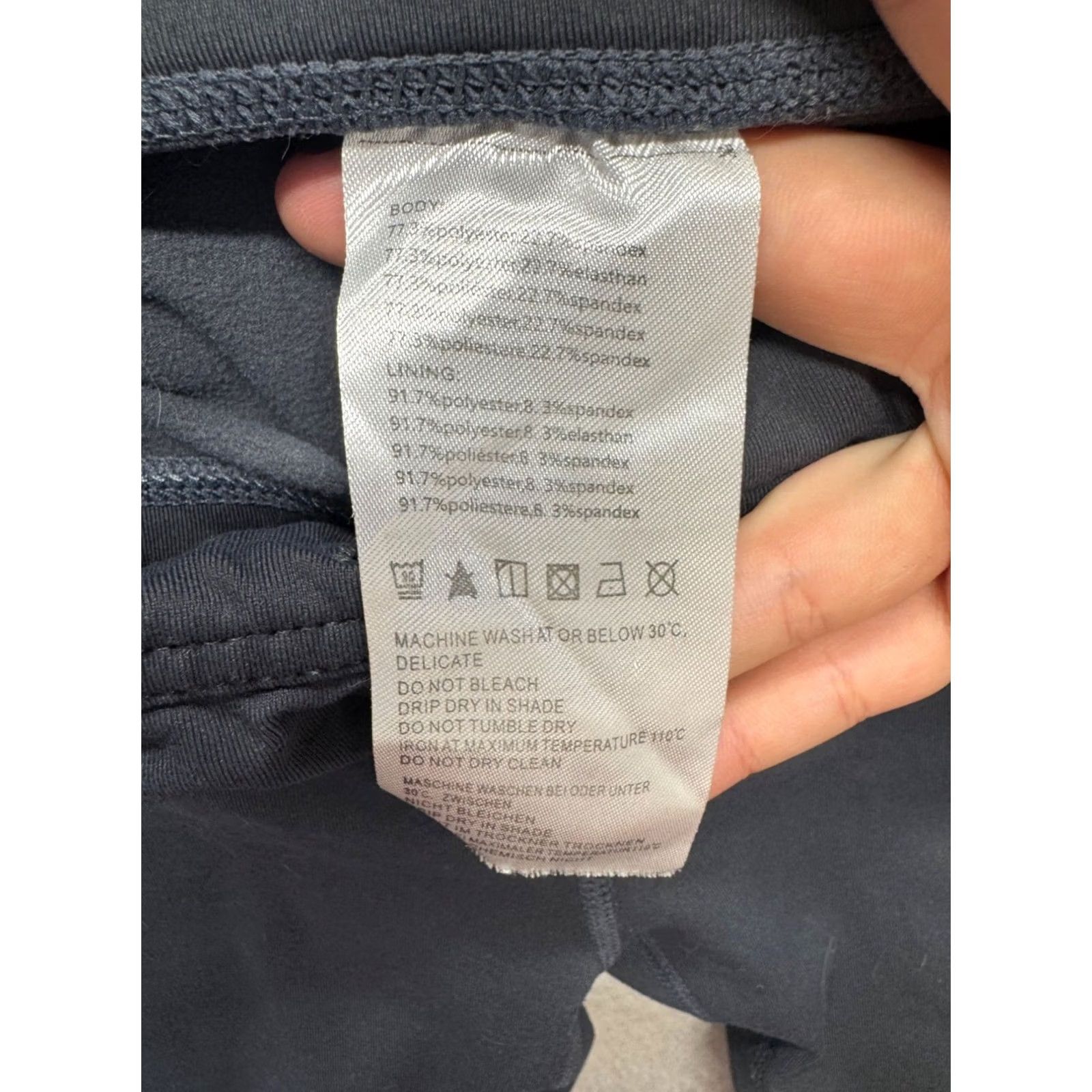 Vintage Baleaf Leggings Women's L Compression with Side Pockets Gray Slate #9557 Size 36" / US 14 / IT 50 - 6 Thumbnail