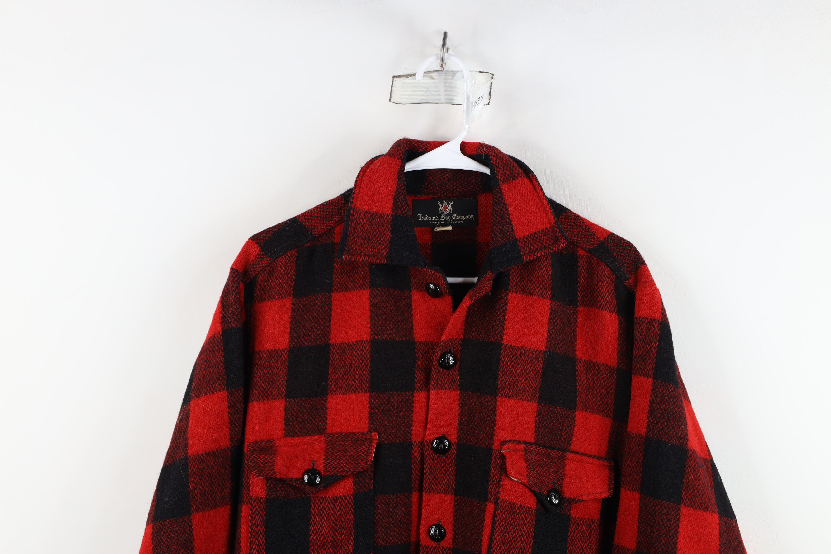 Hudsons Bay Vintage 50s Hudsons Bay Company Shirt Jacket Plaid USA Size US M / EU 48-50 / 2 - 2 Thumbnail