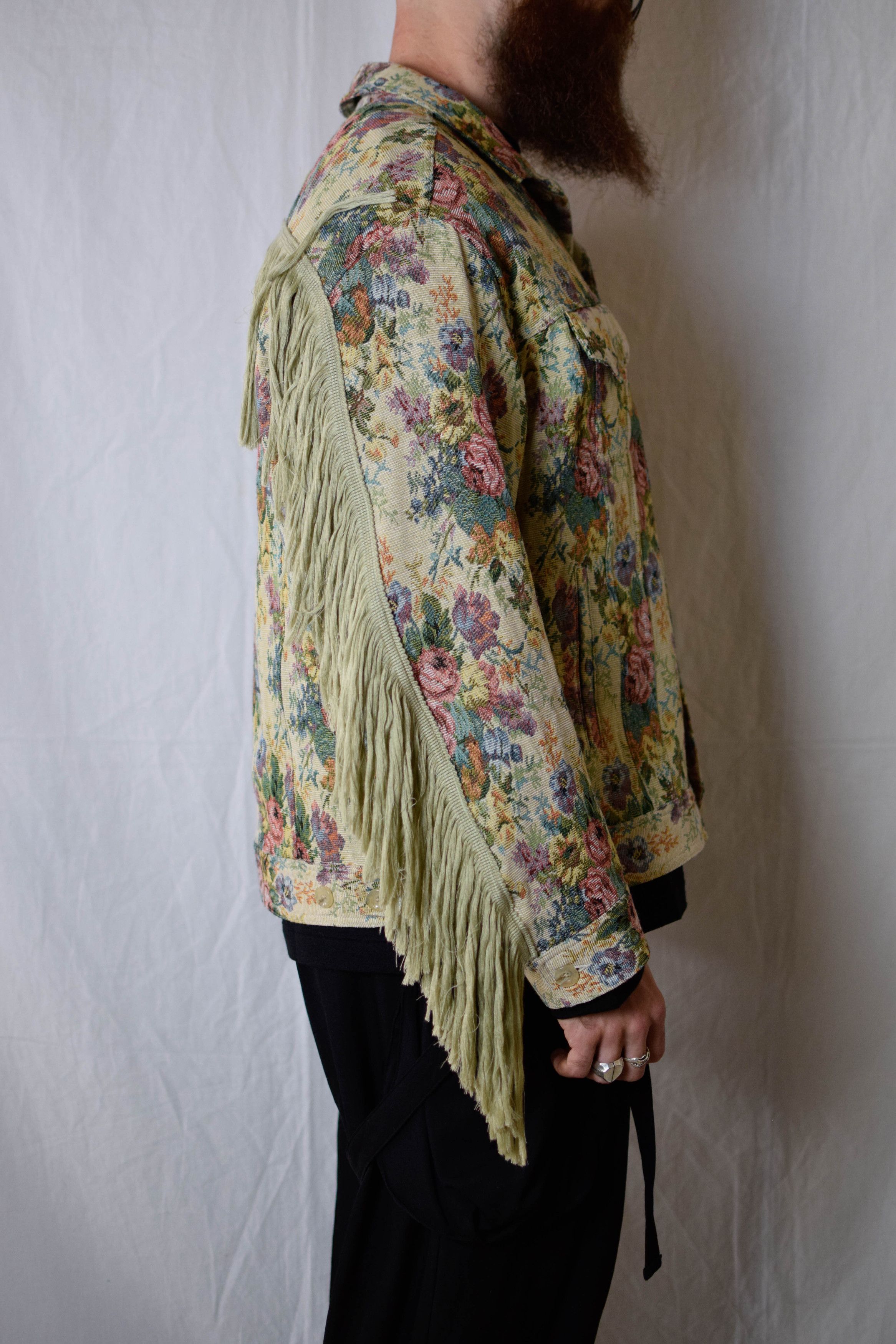 Song For The Mute SftM 24.1 Fringe Jacket - MJK095_JQRDYLW Size US L / EU 52-54 / 3 - 5 Thumbnail