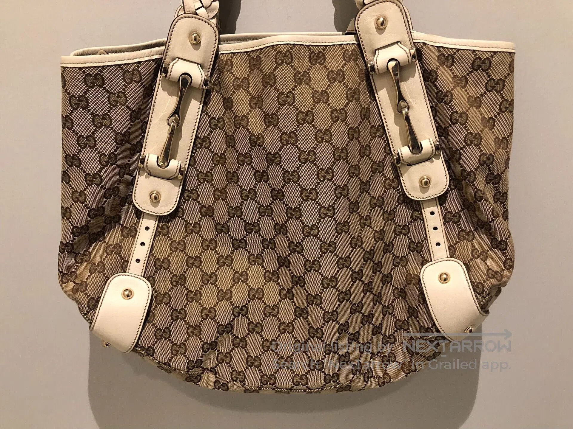 Gucci Gucci Monogram Woven Tote Bag. Size ONE SIZE - 3 Thumbnail