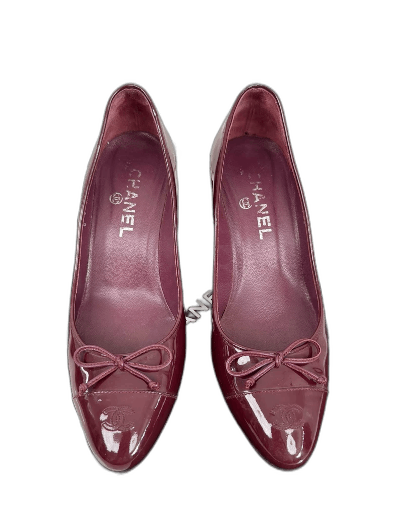 Chanel Chanel Patent Leather Flats Size 37 Size US 7 / IT 37 - 1 Thumbnail