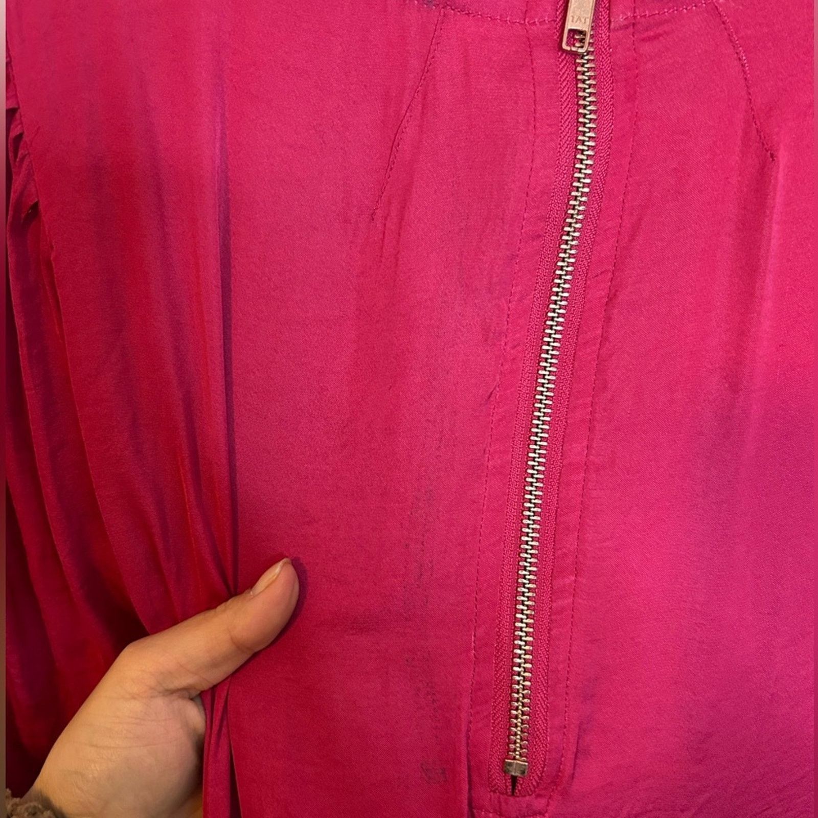 Free People Free People New Day Embroidered Pink Long Tunic Top Size M / US 6-8 / IT 42-44 - 6 Thumbnail