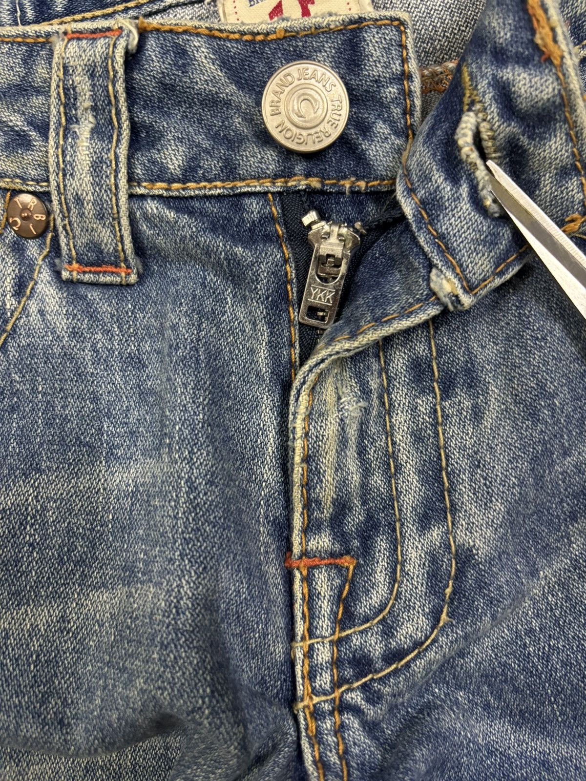 True Religion Vintage True Religion Woodstock Floral Patched Flare Jeans Size US 29 - 17 Thumbnail