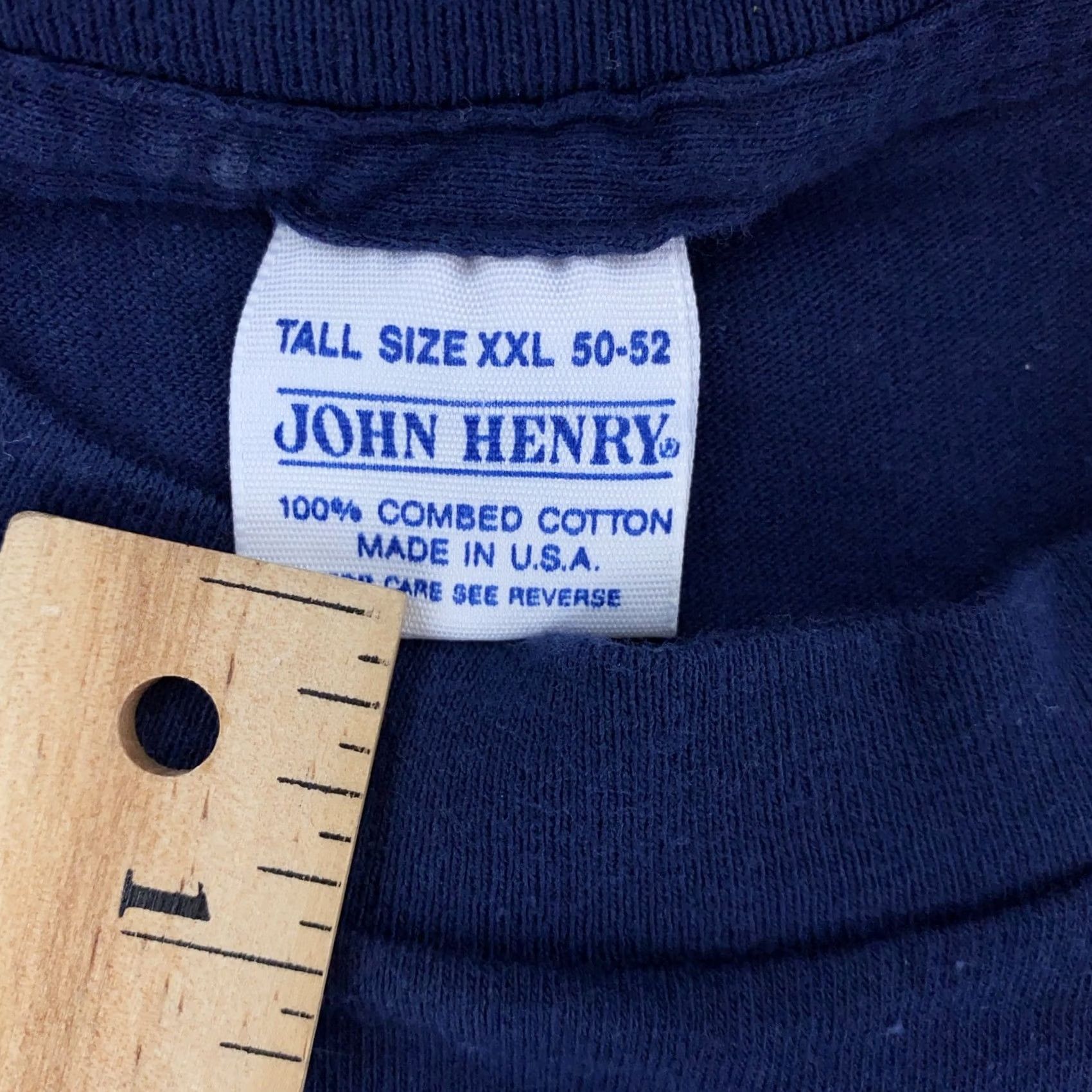 Vintage VINTAGE John Henry Pocket Shirt Mens XL Crewneck Blue Made USA Shirt Boys? Size US XL / EU 56 / 4 - 7 Thumbnail