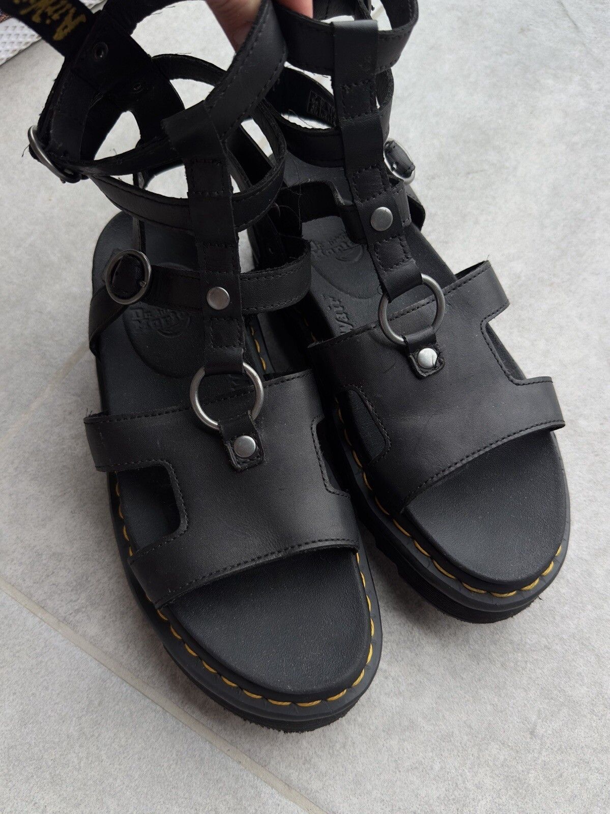 Dr. Martens Dr. Martens Womens Adaira Sandals Gladiator Chunky Platform Size US 11 / IT 41 - 2 Thumbnail