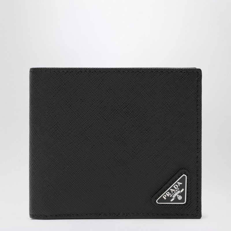 Prada Prada Black Saffiano Leather Wallet Size ONE SIZE - 1 Thumbnail