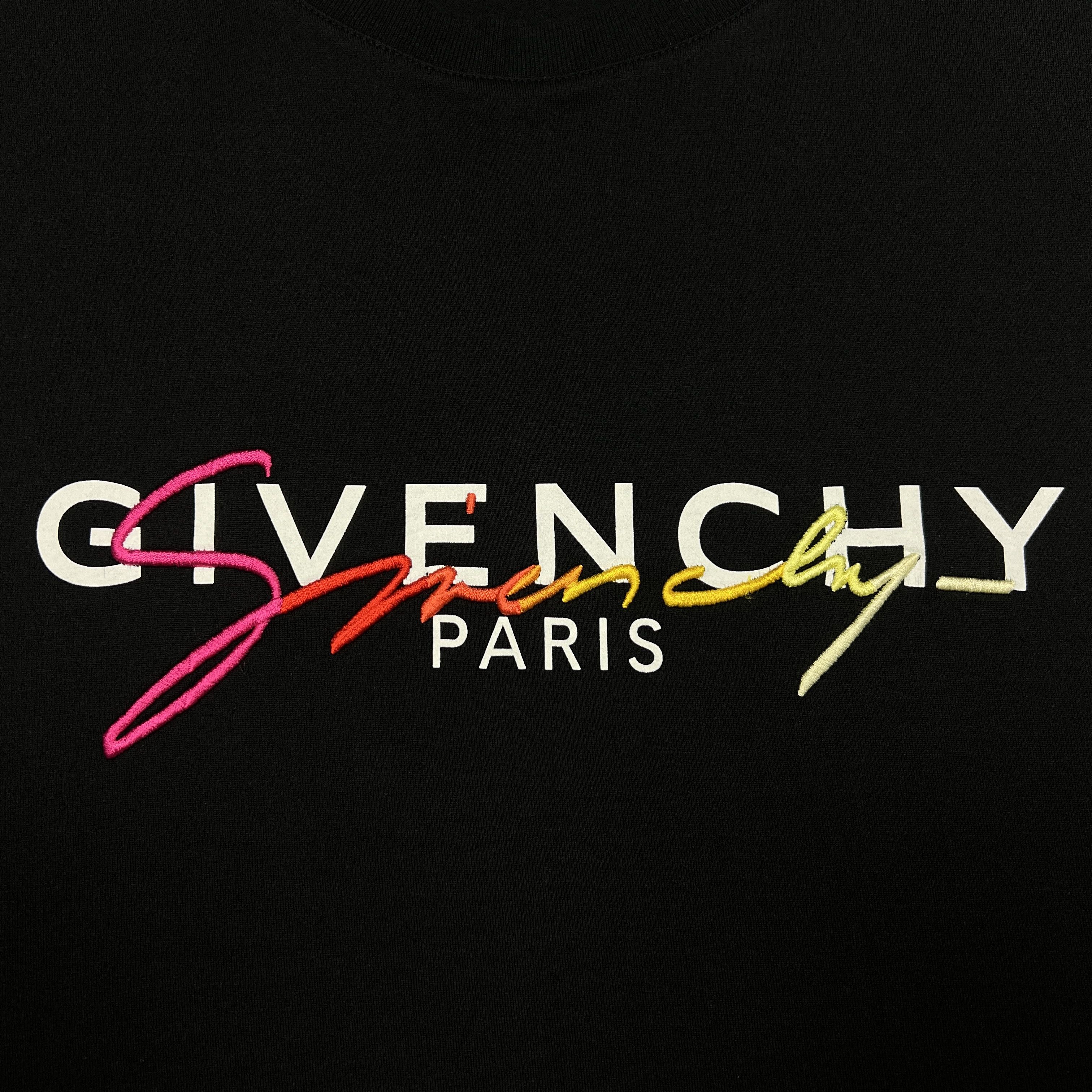 Givenchy Givenchy Rainbow Signature Overlay Logo T-Shirt Size US XXL / EU 58 / 5 - 3 Thumbnail