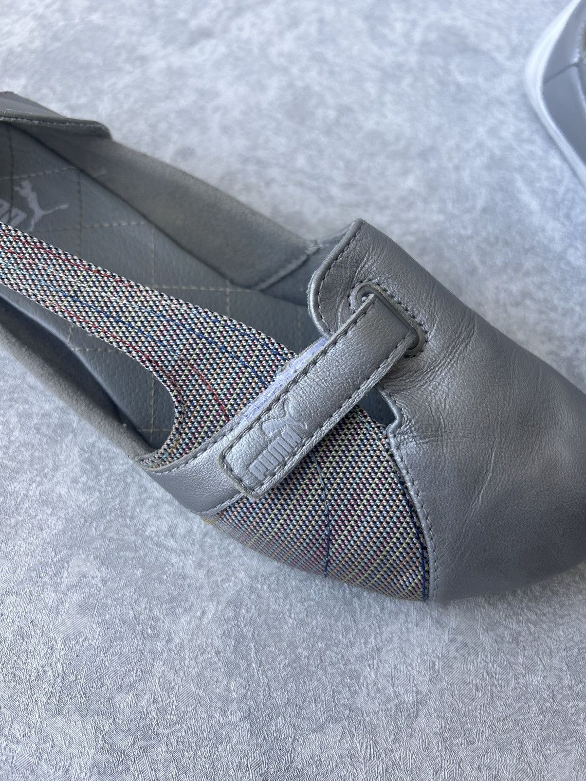 Puma Vintage Puma Silver Y2K Leather Flat Ballet Shoes Size US 8.5 / IT 38.5 - 7 Thumbnail