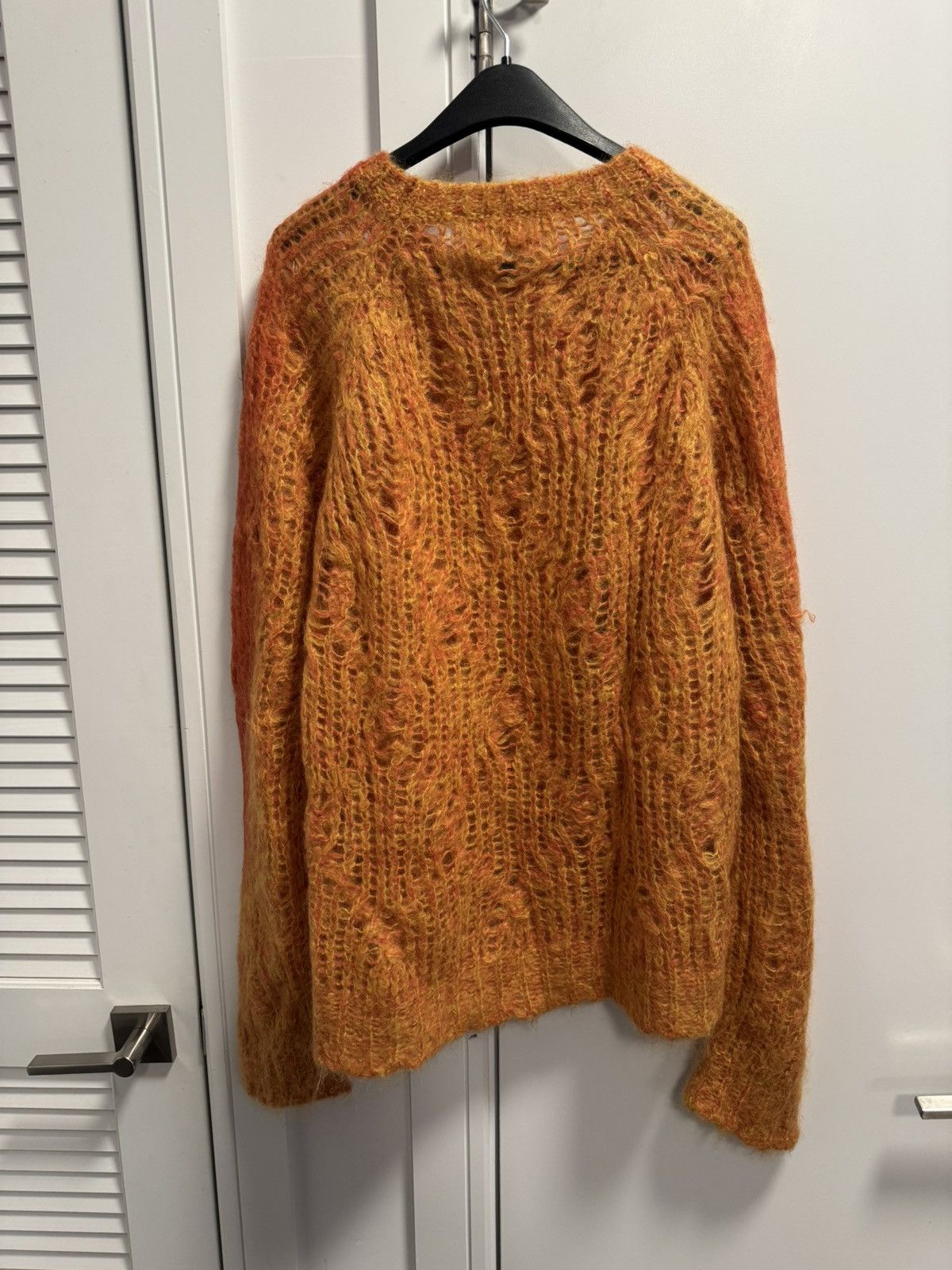 Marni Marni Mohair sprayed lined orange sweater Size US XXL / EU 58 / 5 - 4 Thumbnail