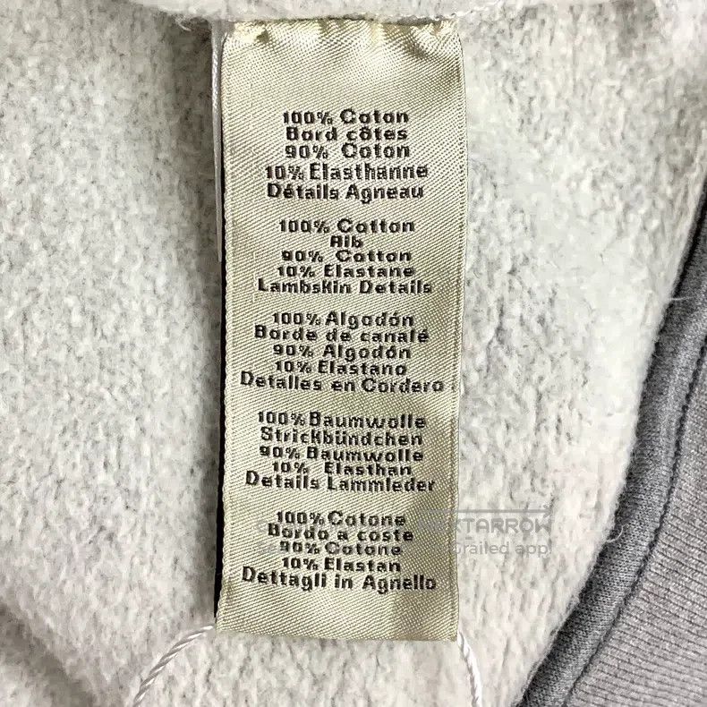 Hermes Hermes Gray pocket leather trim cotton round-neck long-sle Size US XL / EU 56 / 4 - 6 Thumbnail