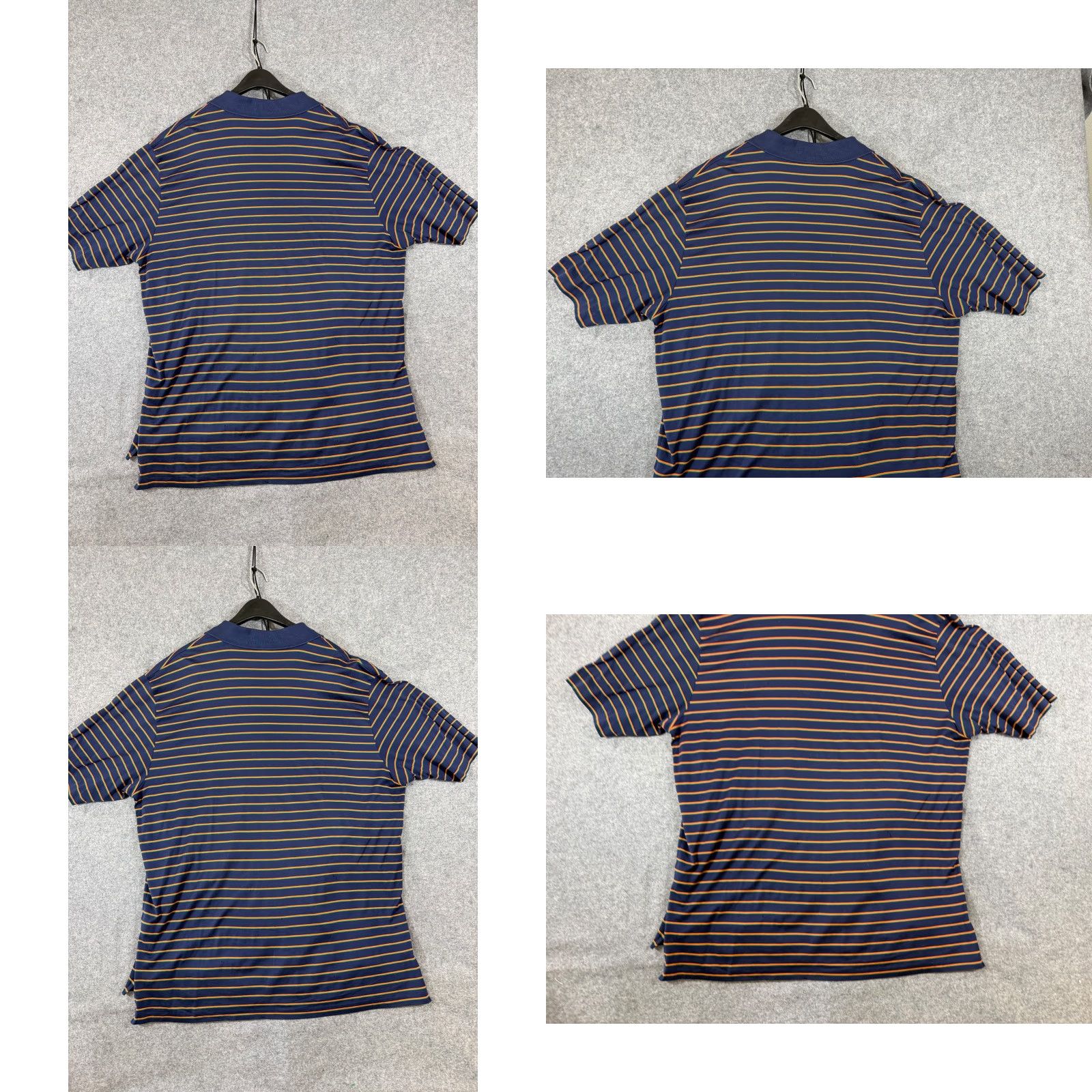 Polo Ralph Lauren Polo Ralph Lauren Polo Shirt Mens XL Blue Orange Striped Pima Cotton Performance Short Sleeve Size US XL / EU 56 / 4 - 8 Thumbnail