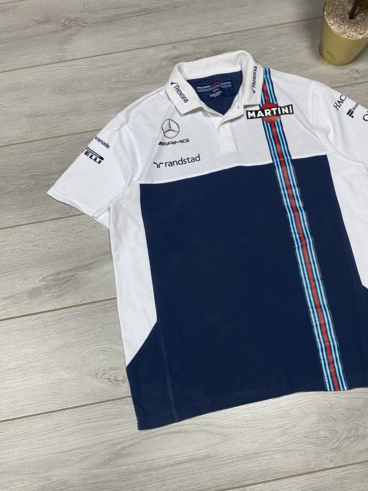 Hackett Hackett Mercedes Martini polo multi logo shirt Size US L / EU 52-54 / 3 - 6 Thumbnail