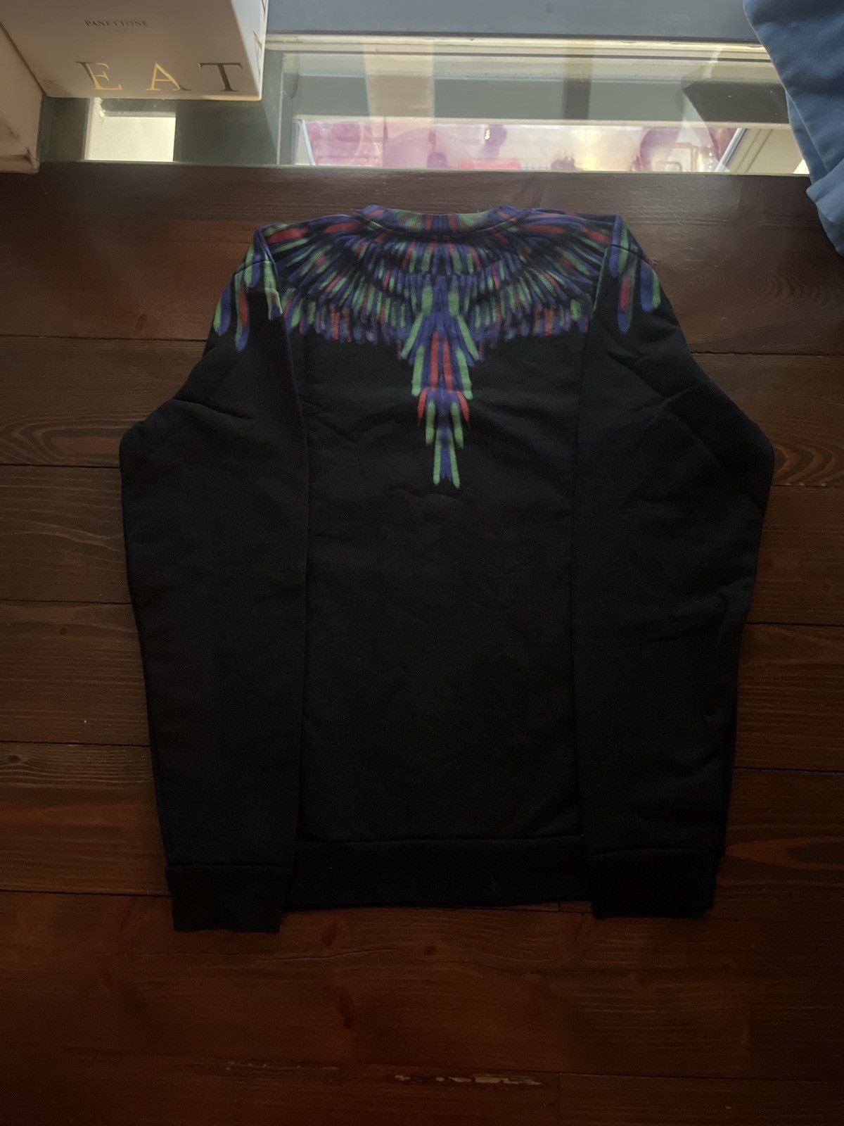 Marcelo Burlon Marcelo Burlon County of Milan Black Crewneck Sweatshirt Size US L / EU 52-54 / 3 - 3 Thumbnail