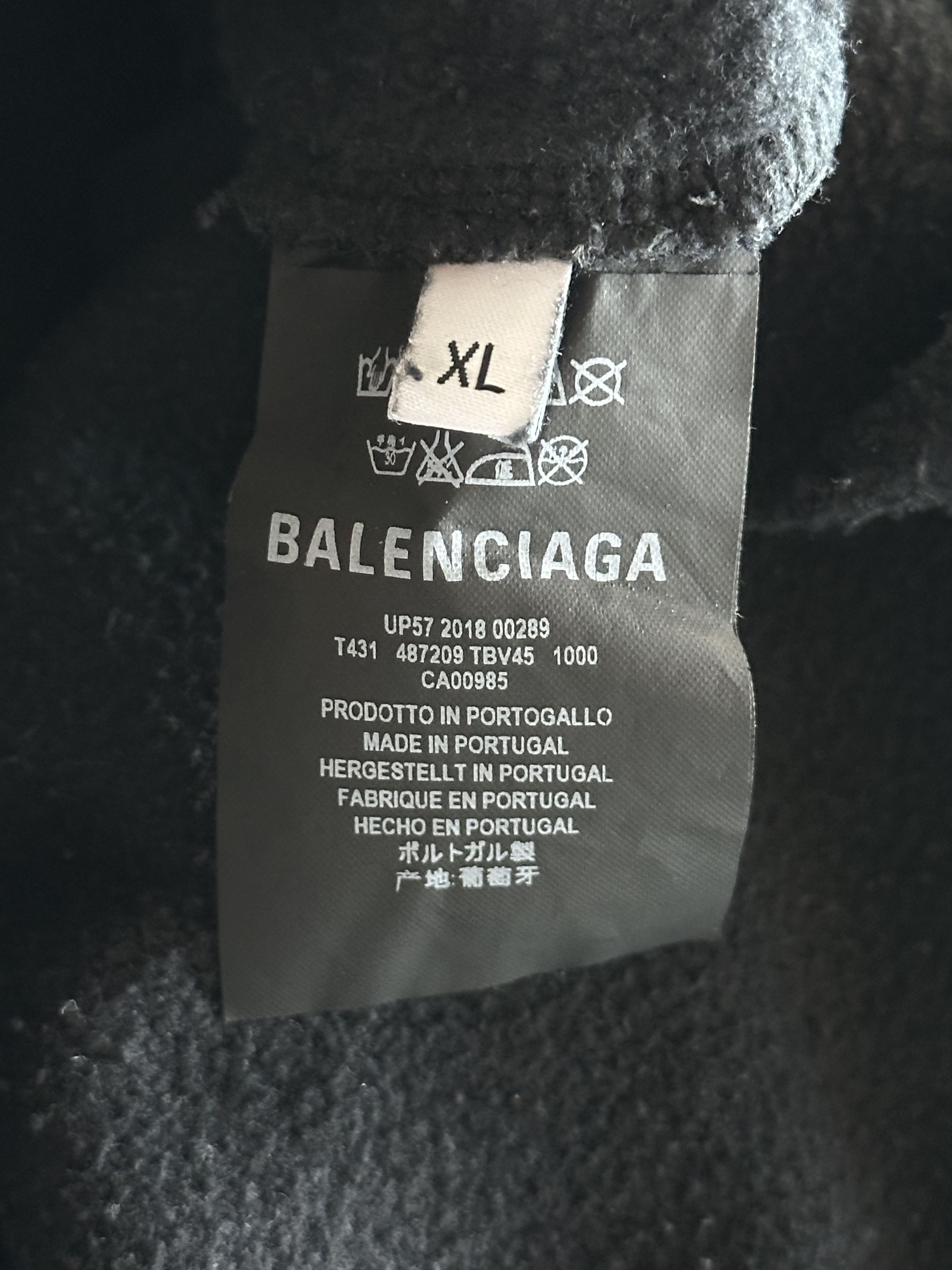 Balenciaga Balenciaga Black Sinners Embroidered Hoodie Size US XXL / EU 58 / 5 - 4 Thumbnail