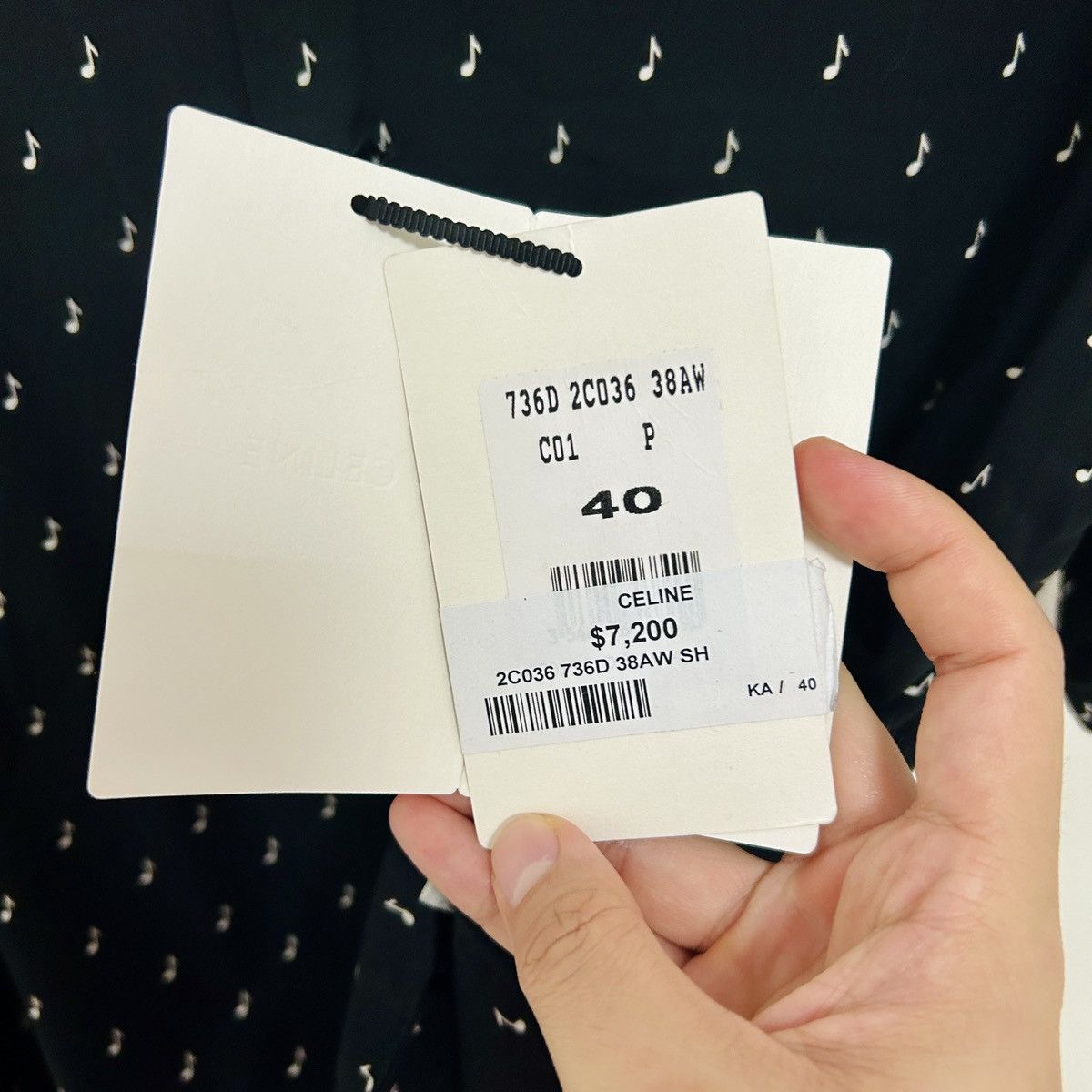 Celine CELINE BY HEDI SLIMANE 19S/S Musical Note Hawaiian Shirt Size US L / EU 52-54 / 3 - 4 Thumbnail