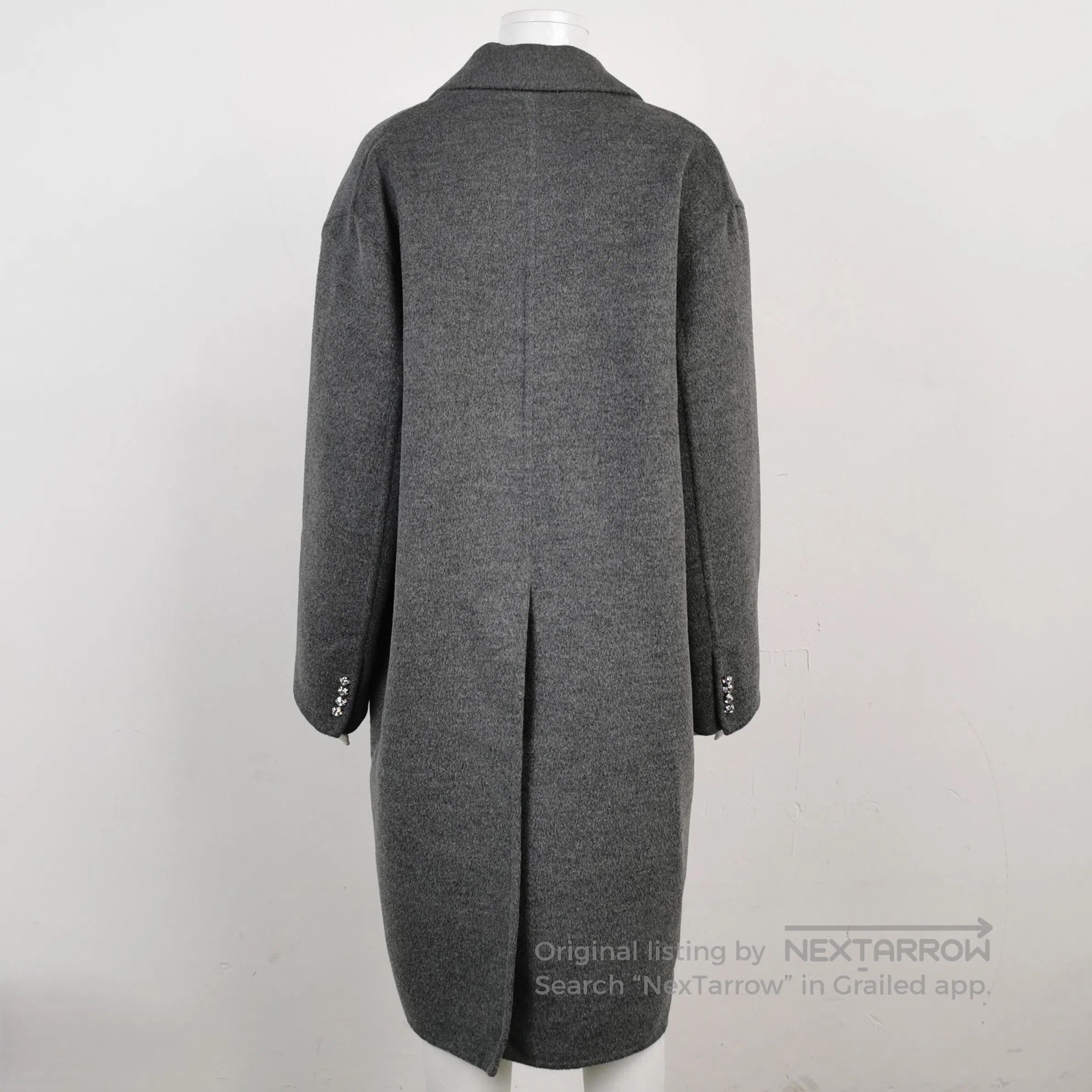Prada Prada Grey Wool Blend Overcoat for Women . Size US M / EU 48-50 / 2 - 1 Thumbnail