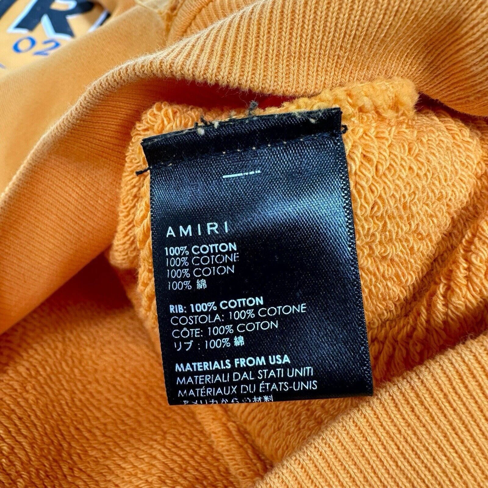 Amiri Amiri Size L Sweatshirt Yellow Oversized Distressed Golden Size US L / EU 52-54 / 3 - 4 Thumbnail