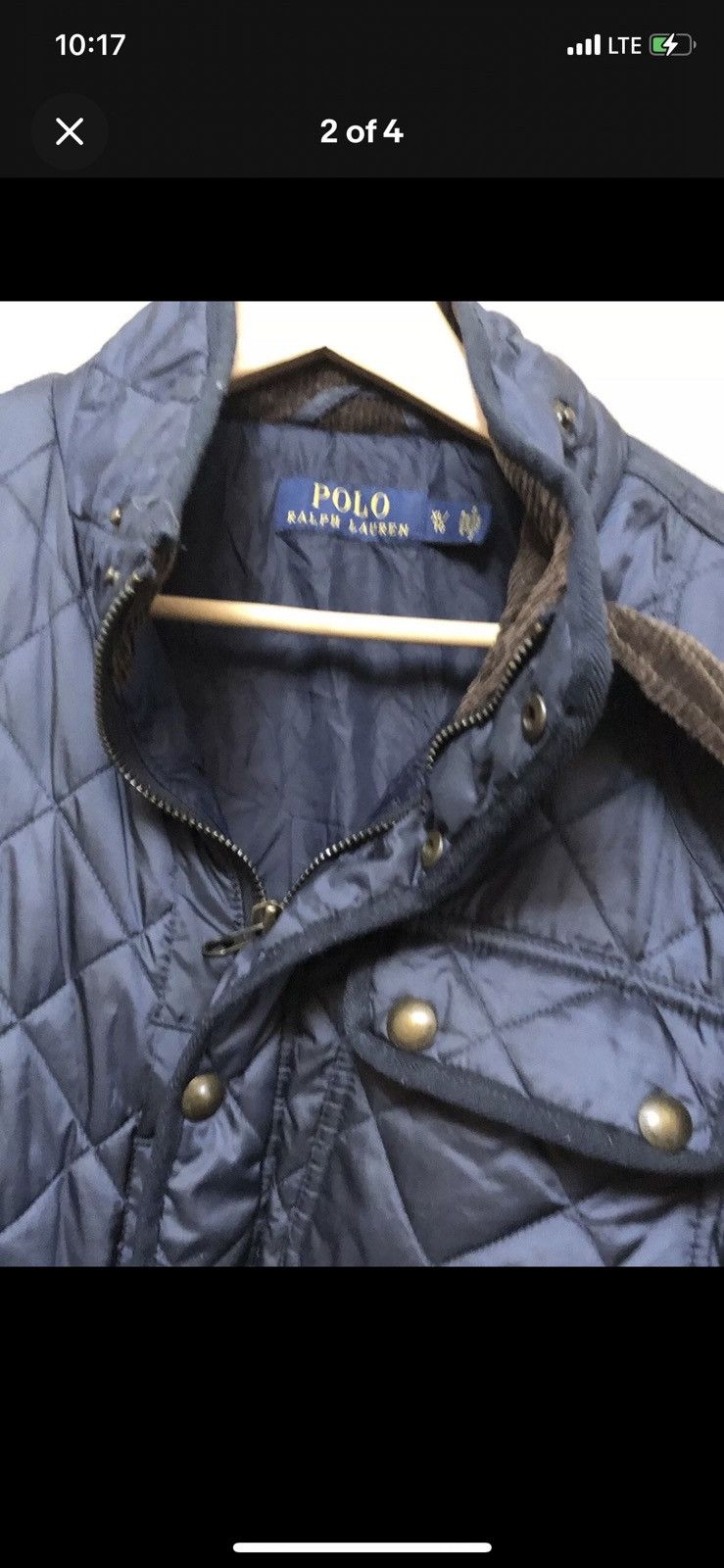 Polo Ralph Lauren × Ralph Lauren × Vintage Vintage Polo Ralph Lauren Navy Luxury Xl Quilted Jacket Size US XL / EU 56 / 4 - 2 Thumbnail