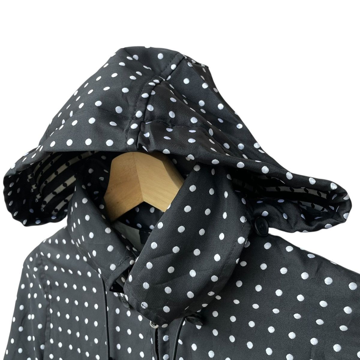 Vintage Sartoria Del Giaccone Italy Polkadots WMN Windbreaker Jacket Size M / US 6-8 / IT 42-44 - 7 Thumbnail