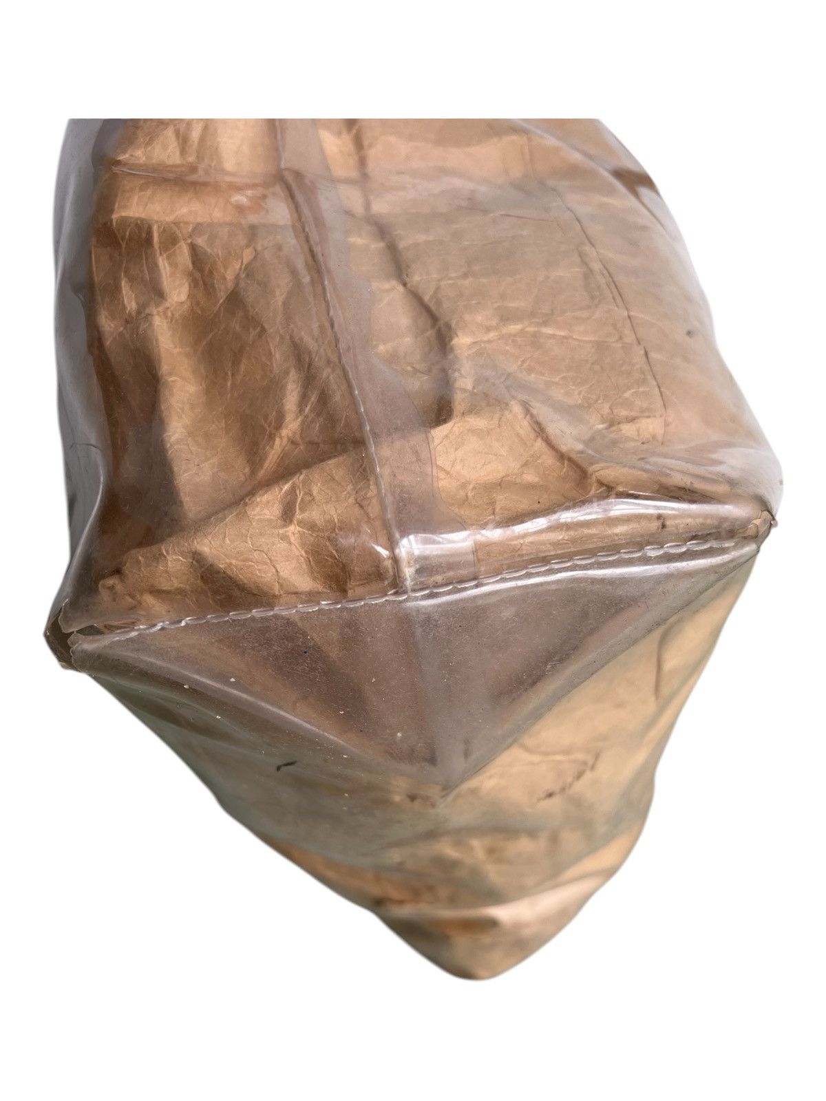 Comme des Garcons Comme des Garçons Spellout PVC Paper Brown Shoulder Tote Bag Size ONE SIZE - 8 Thumbnail