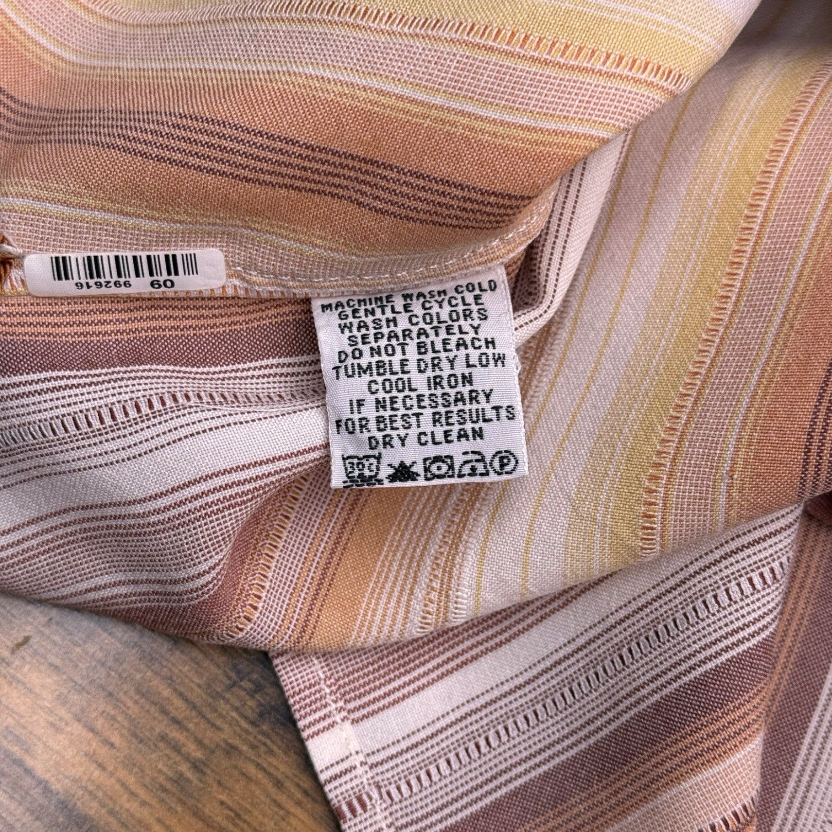 Tommy Bahama Tommy Bahama Shirt Mens 2XL XXL Tan Striped Tencel Button Up Size US XXL / EU 58 / 5 - 7 Thumbnail