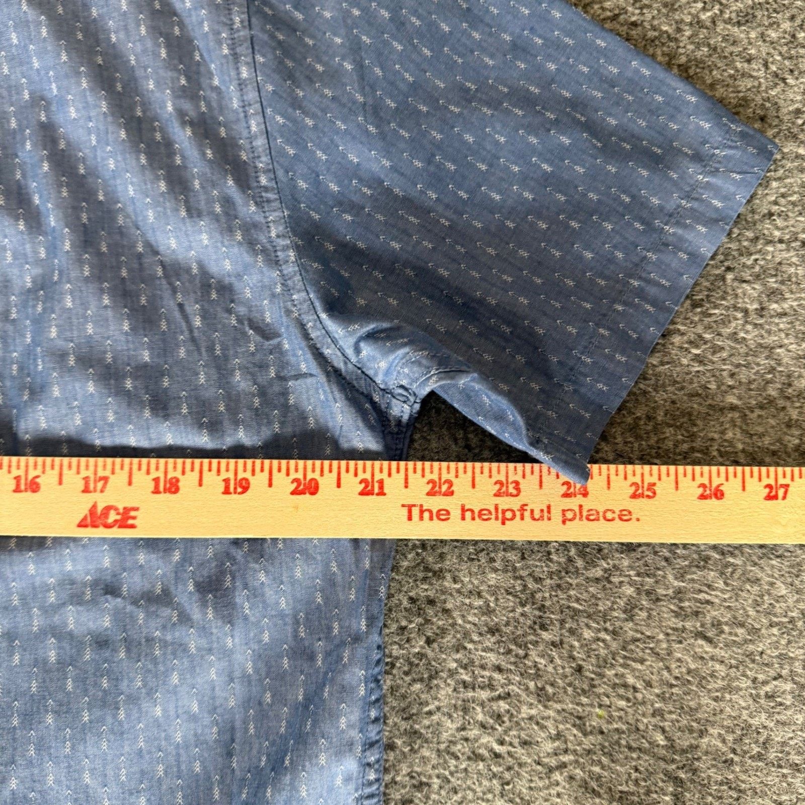 Katin Katin Mens Blue Arrow Print Surf Shirt Short Sleeve Medium Size US M / EU 48-50 / 2 - 6 Thumbnail