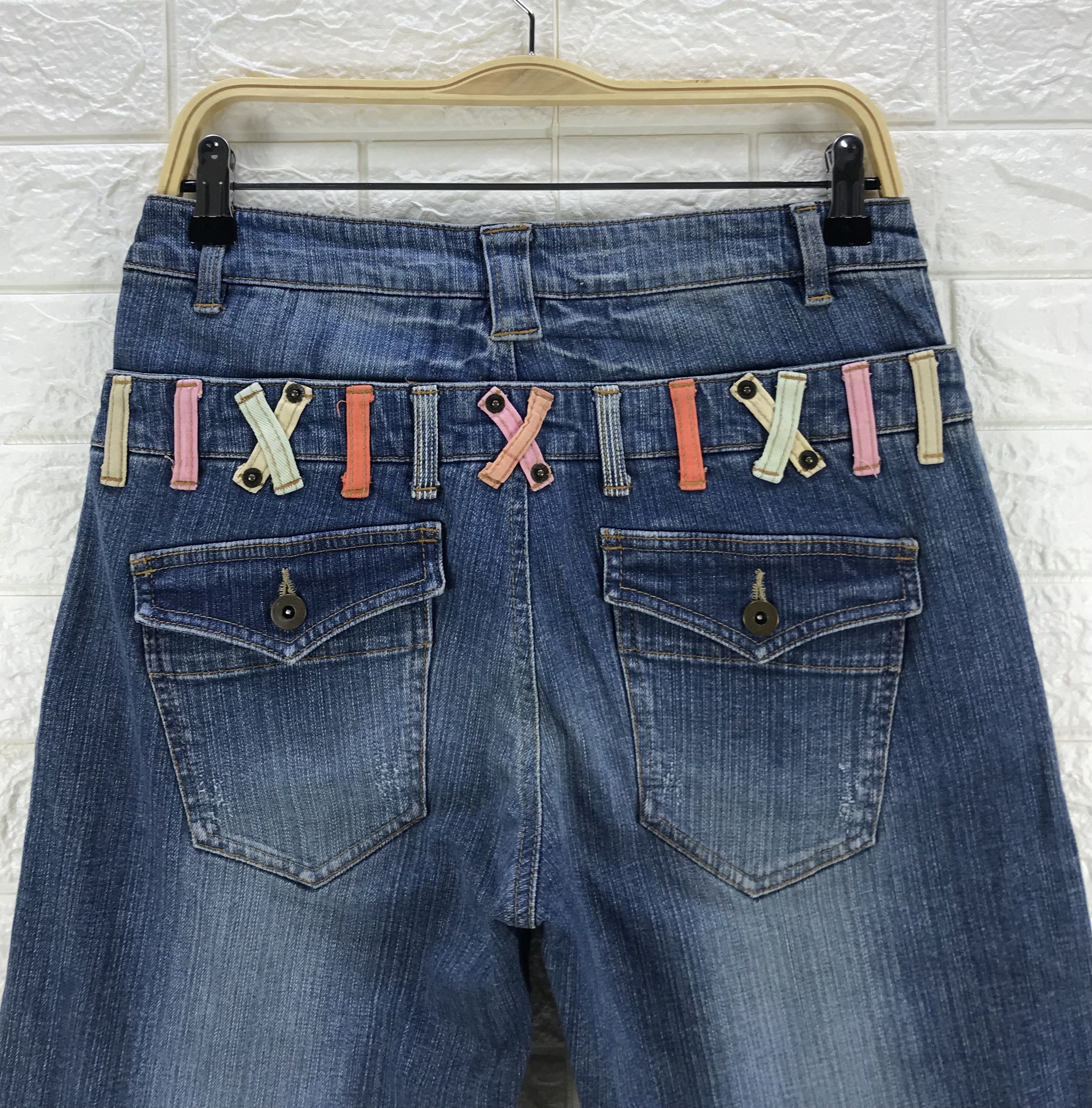 Japanese Brand Vintage Flare Japanese Double Waist Jeans Bell Bottoms Denim Size US 31 - 6 Thumbnail