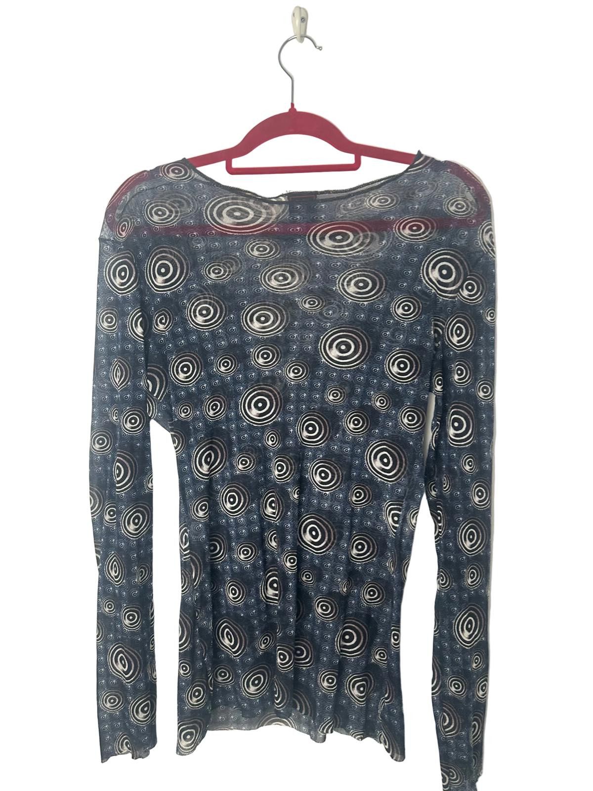 Jean Paul Gaultier Jean Paul Gaultier F/W 1996 Psychedelic Print Top Size L / US 10 / IT 46 - 4 Thumbnail